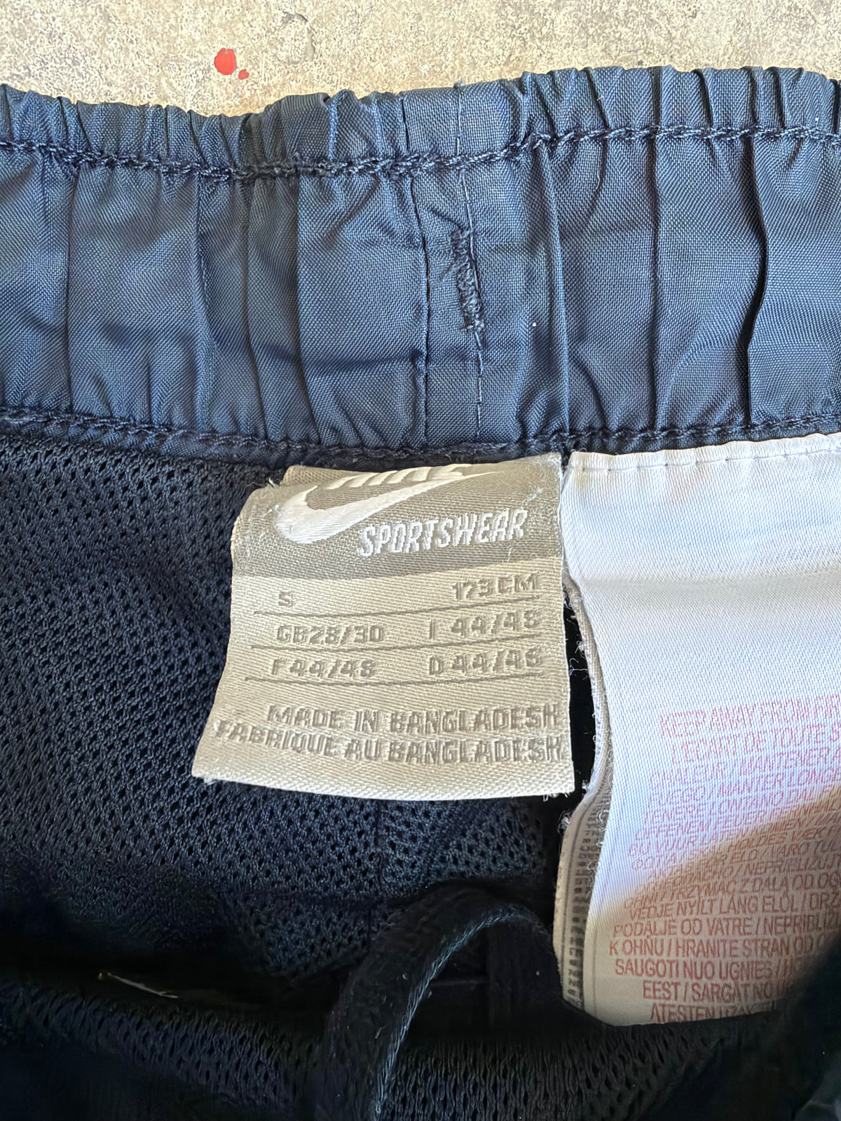 Navy Nike Trackpants - S