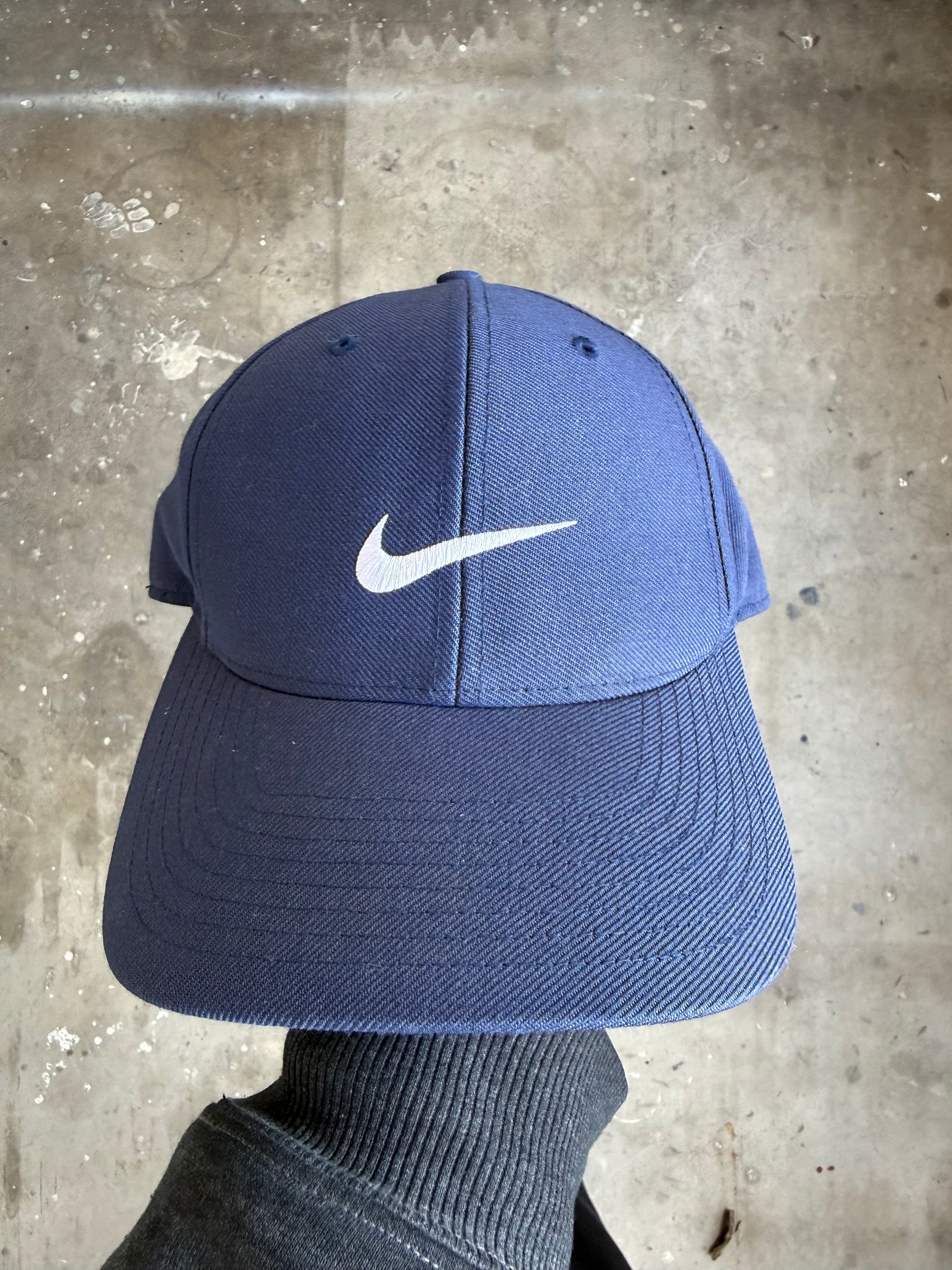 Navy Nike Swoosh Hat