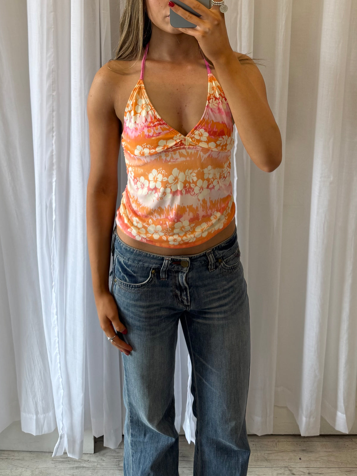 Tropical Print Halter