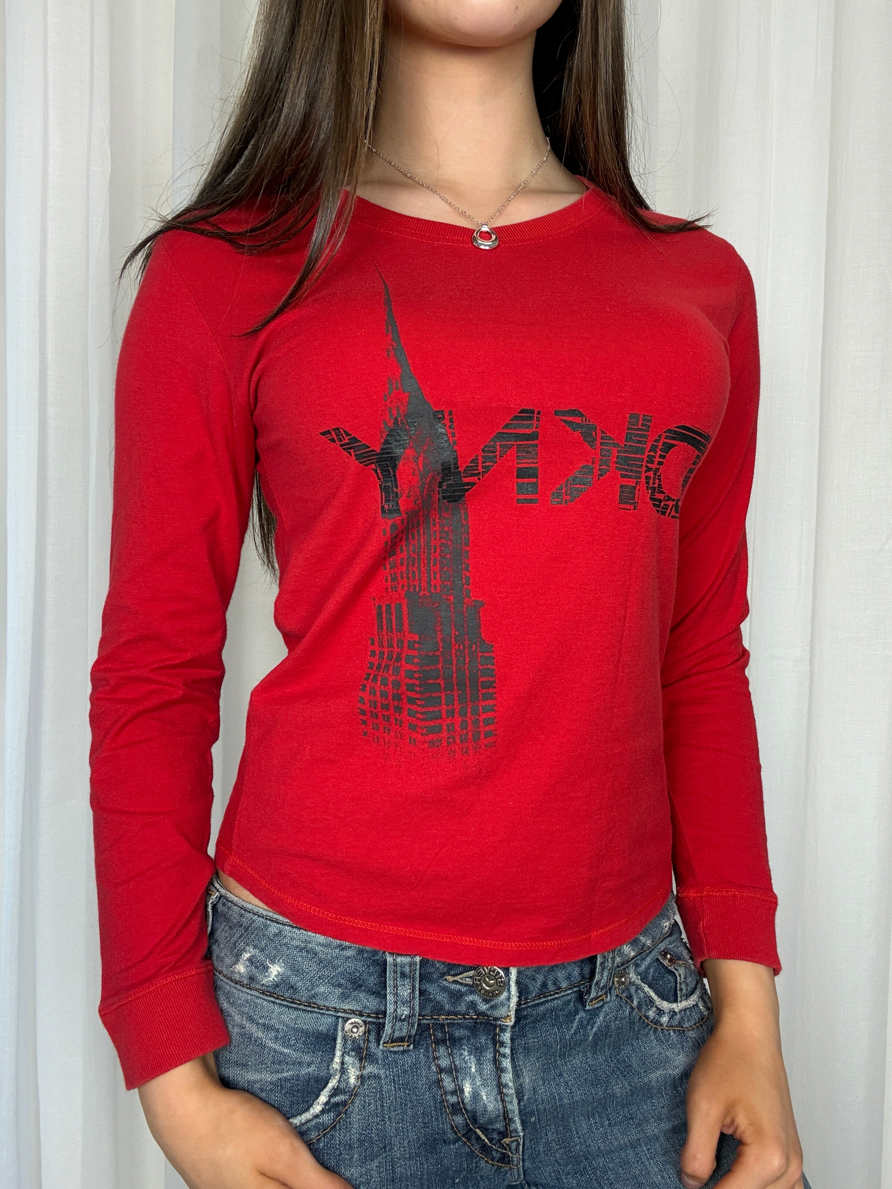 DKNY Red Long Sleeve - M