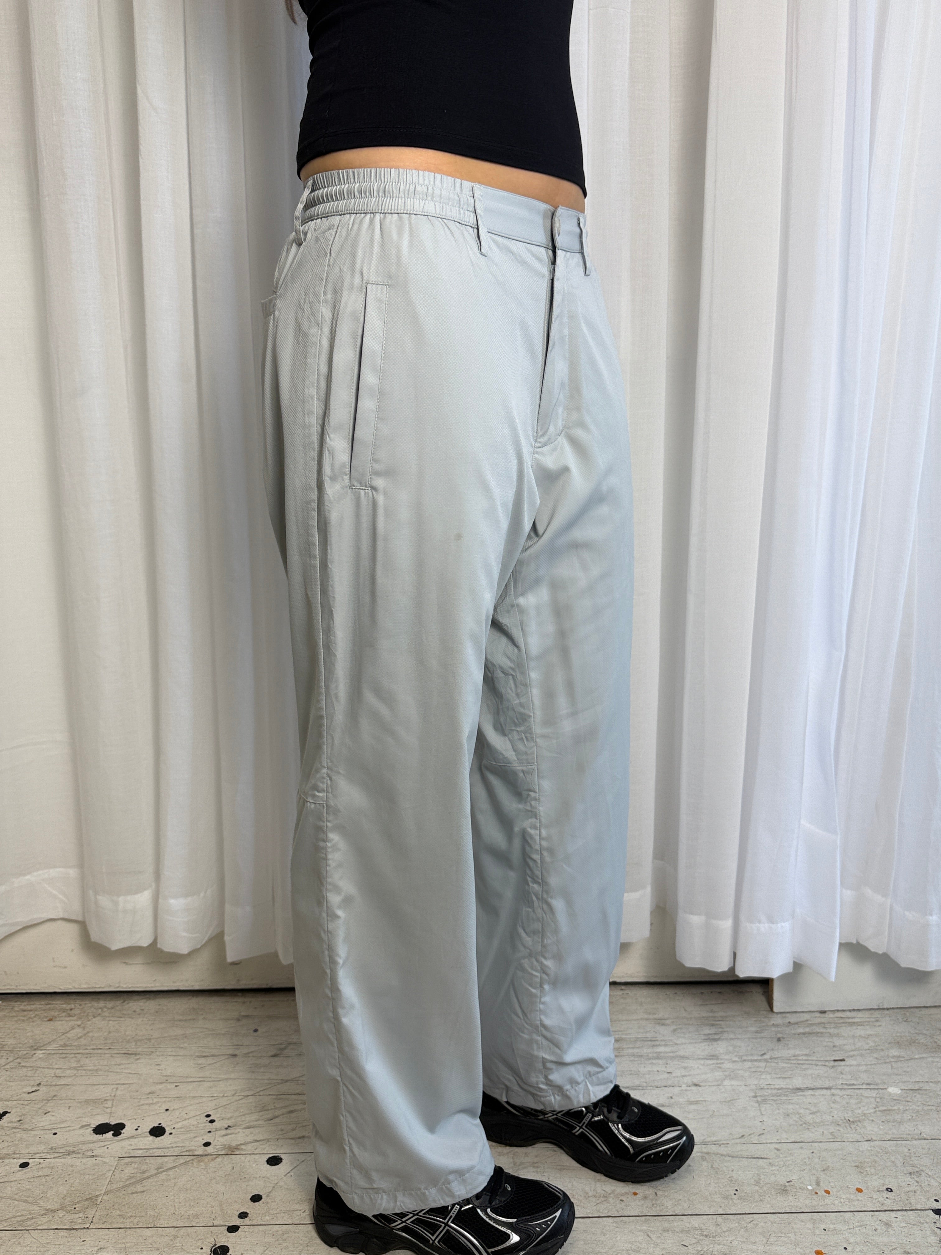 Grey Adidas Trackpants - S