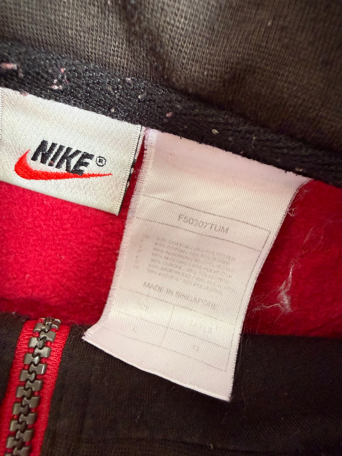 Red Nike Quarterzip - L