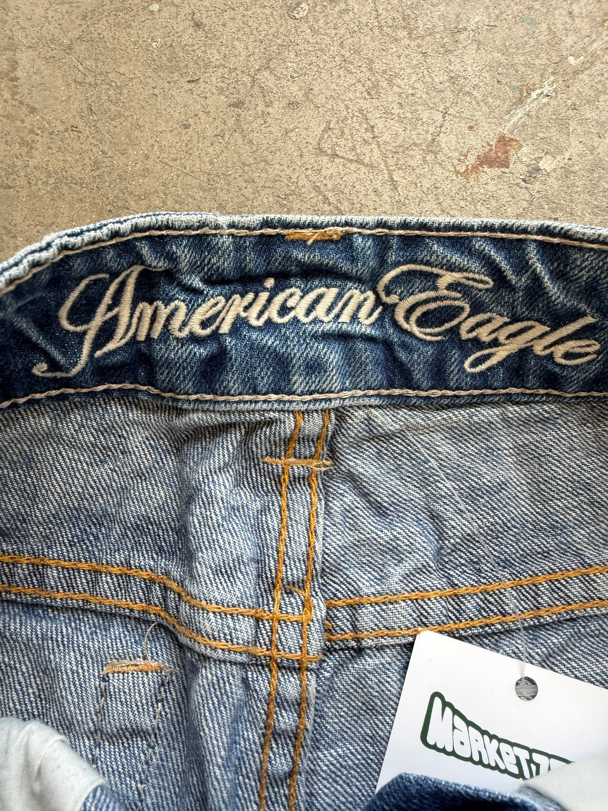 Low Rise Denim Shorts