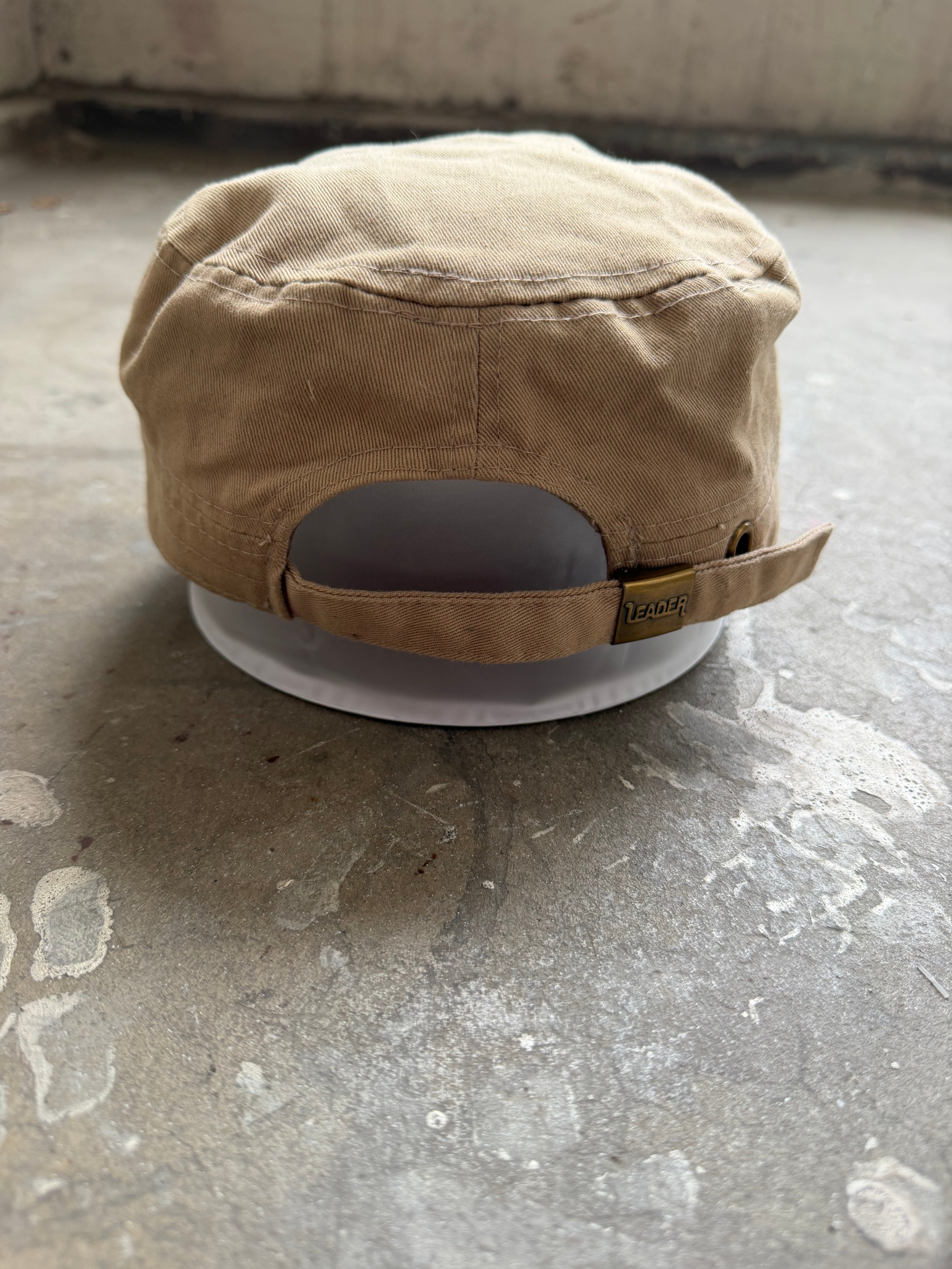 Beige Cross Cadet Hat