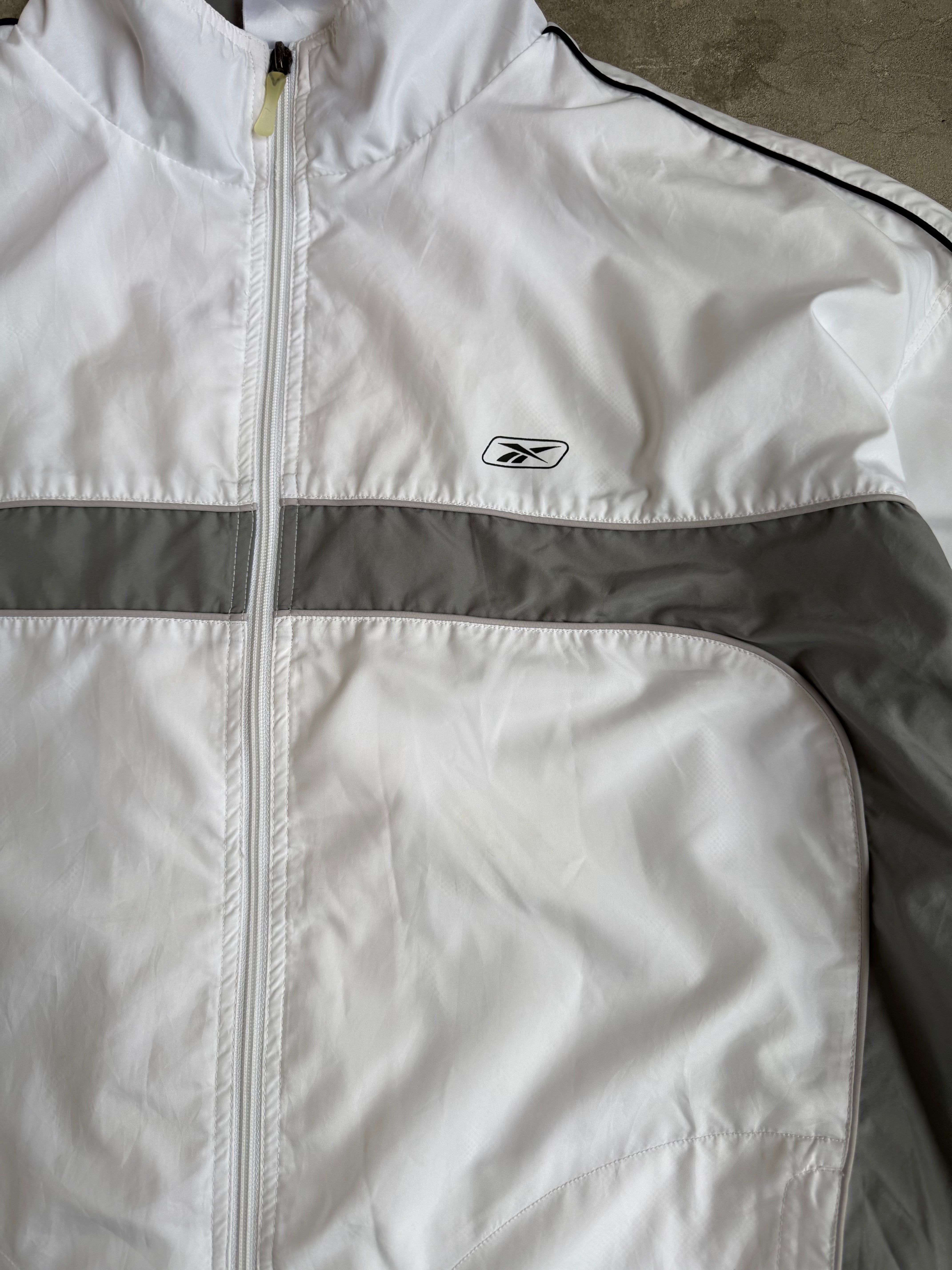 White Reebok Spray Jacket - XL