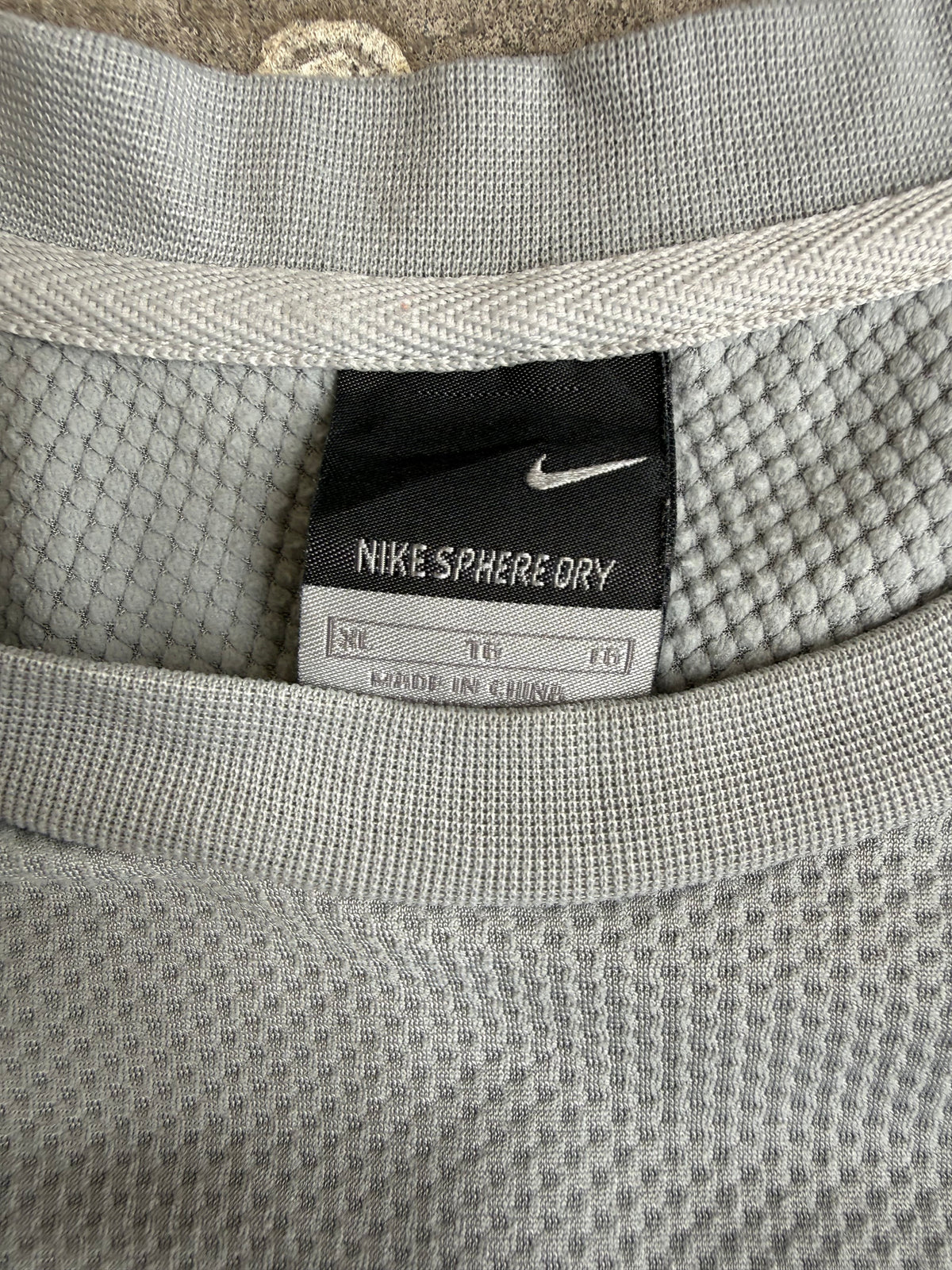 Grey Nike Long Sleeve Jersey - L