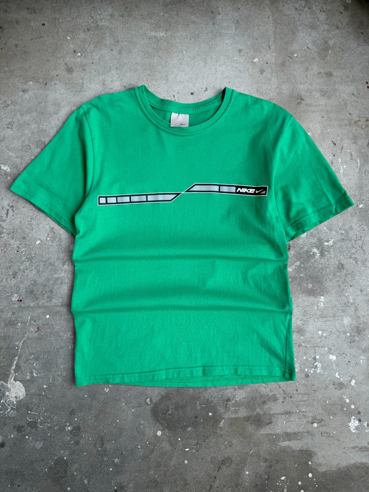 Green Nike Spellout Tshirt - S