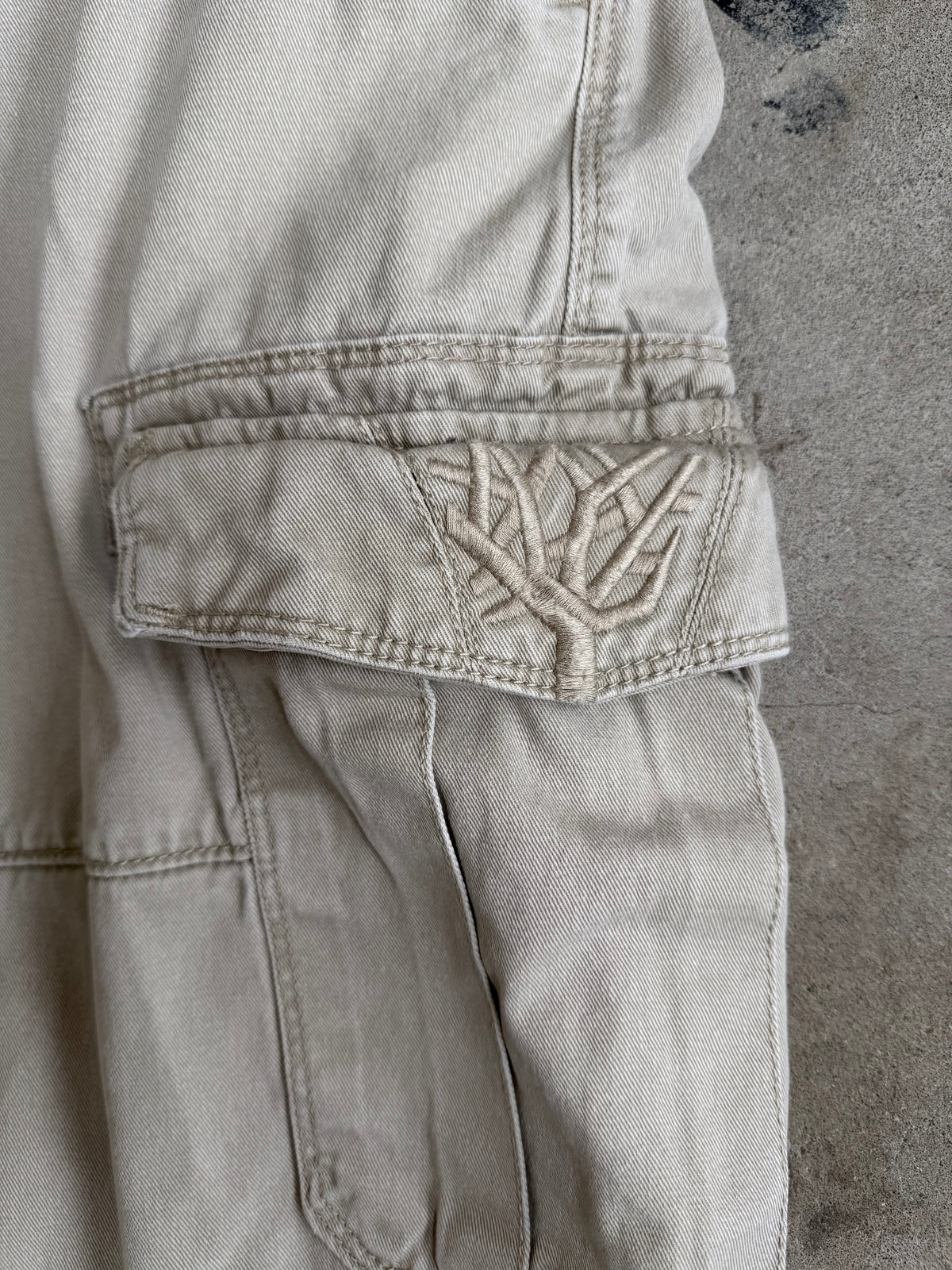 Beige Timberland Cargo Shorts - 38”