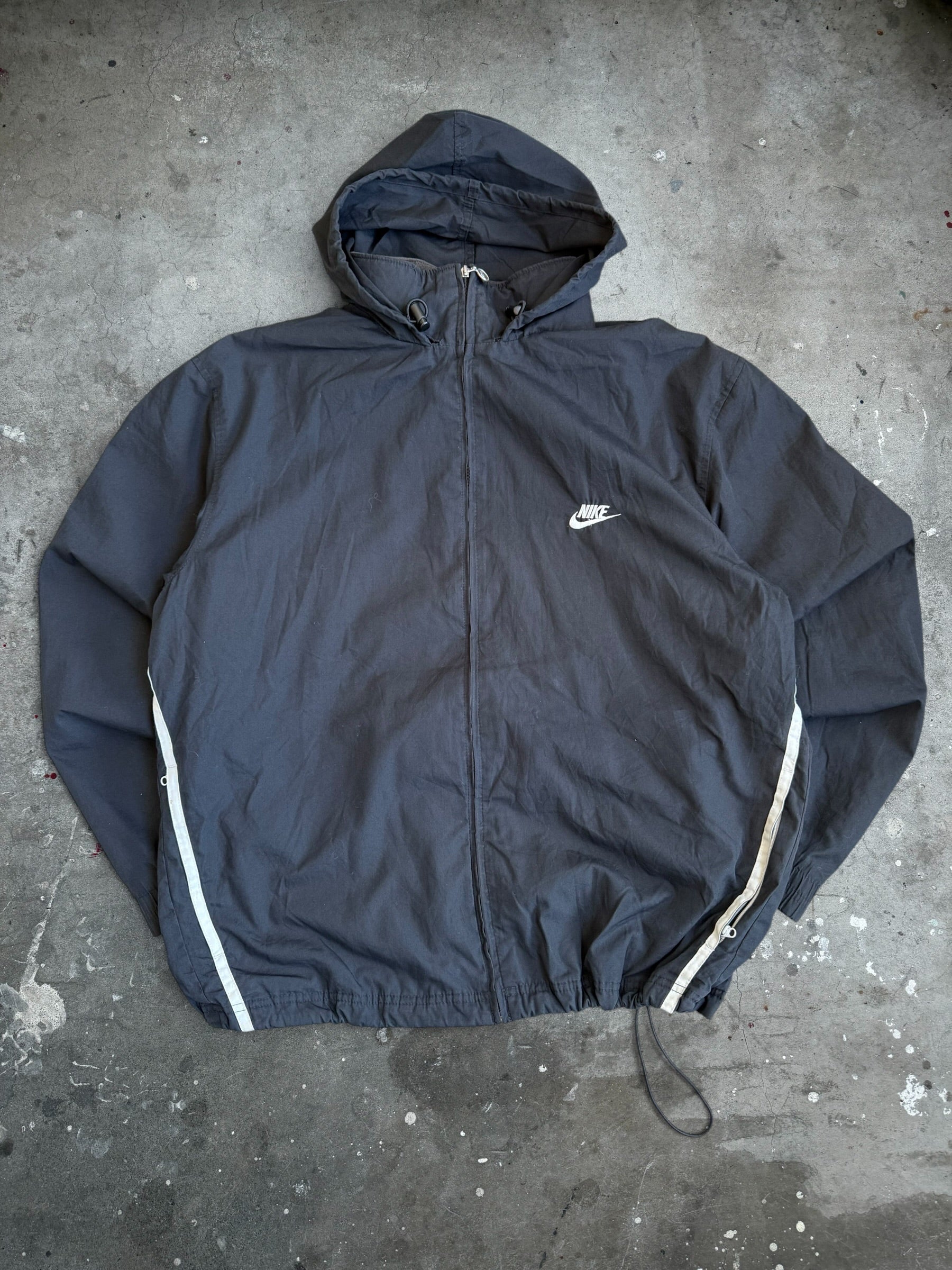 Black Nike Hooded Spray Jacket - XL
