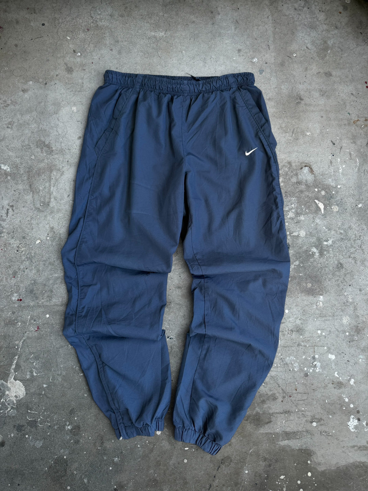 Navy Nike Trackpants - M