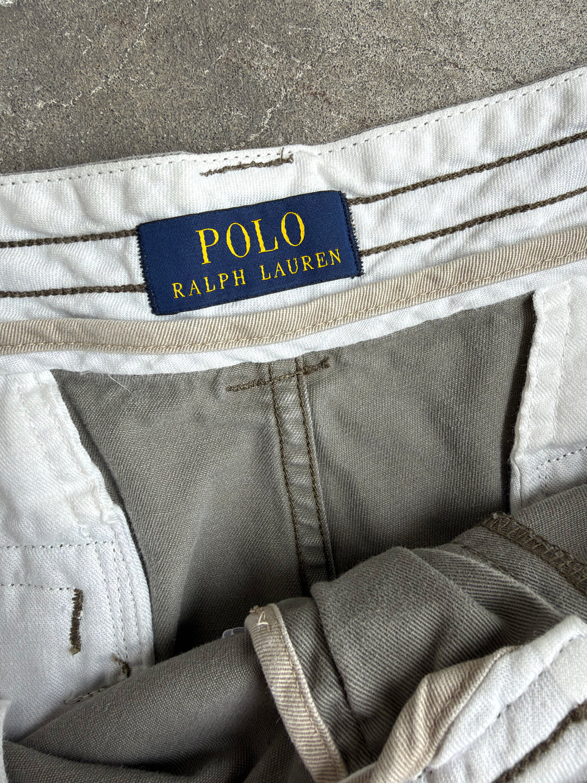 Olive Ralph Lauren Cargo Shorts - 36”