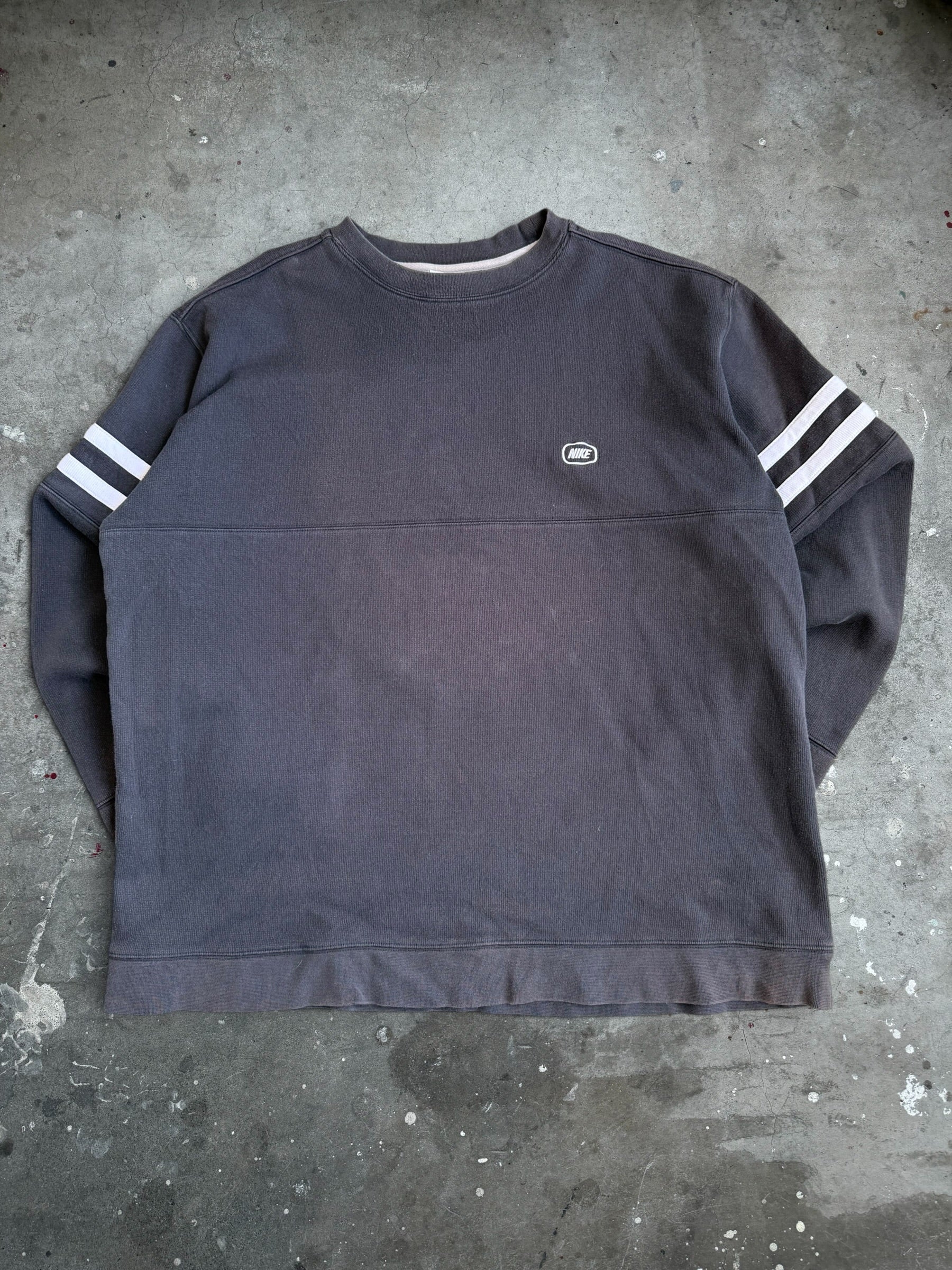 Black Nike Textured Jumper - XXL