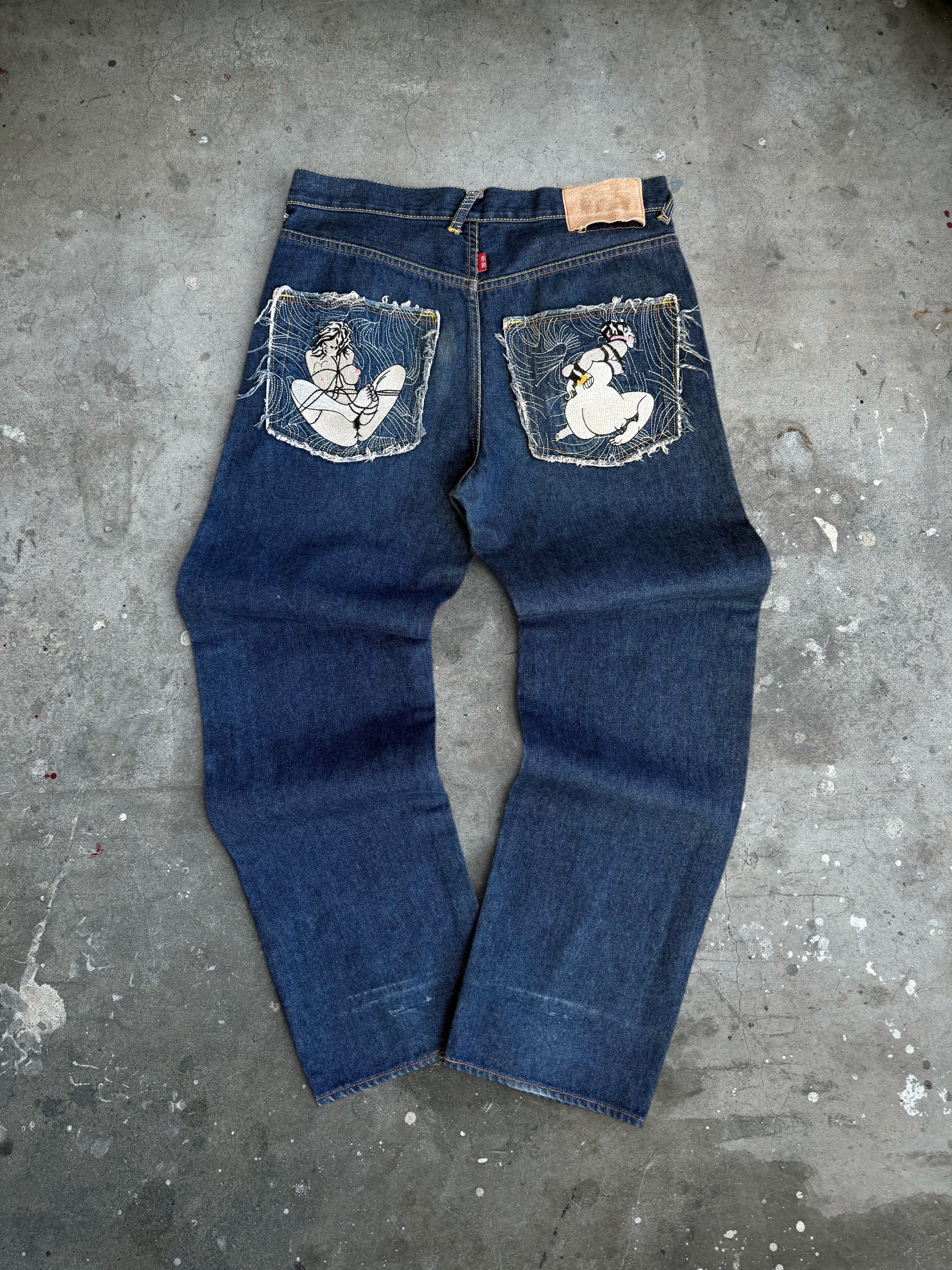 RMC Red Monkey Company Graphic Jeans 32”