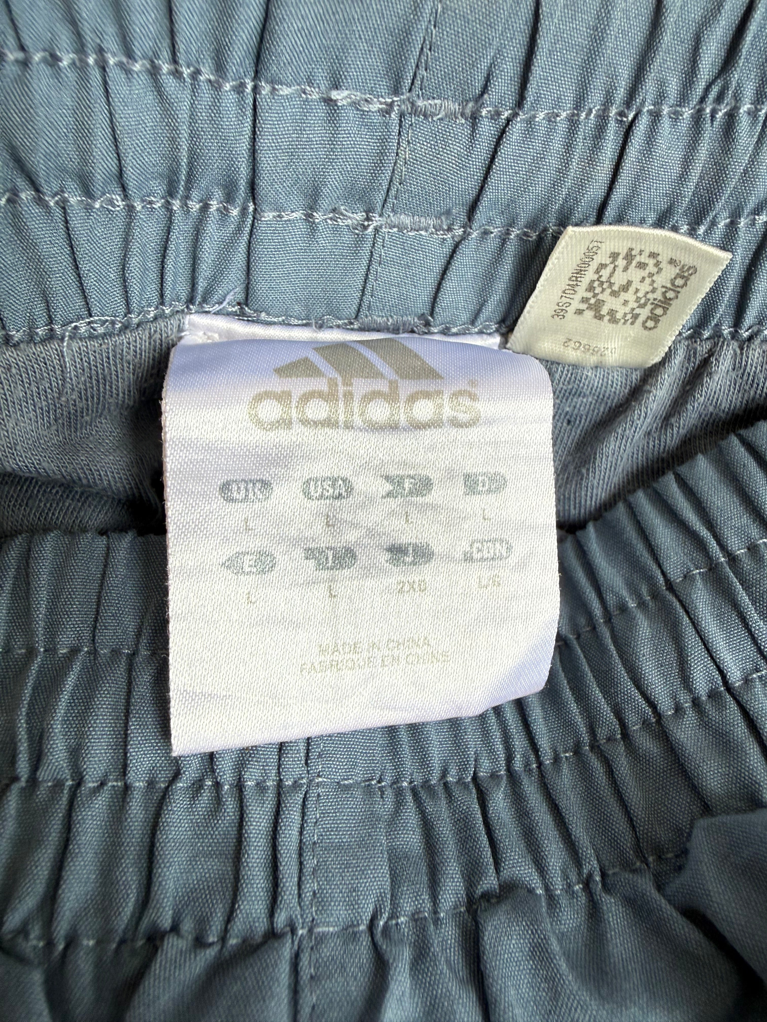 Baby Blue Adidas Trackpants - L
