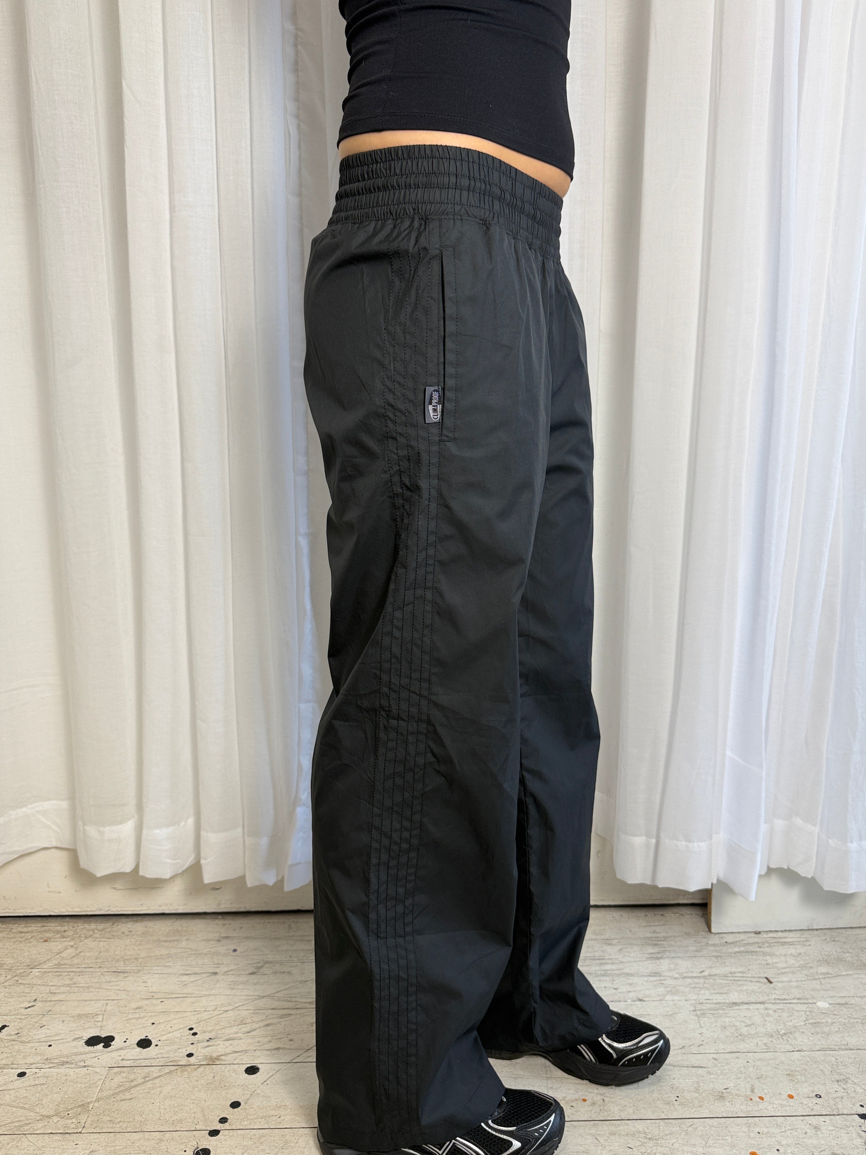 Black Adidas Trackpants - M