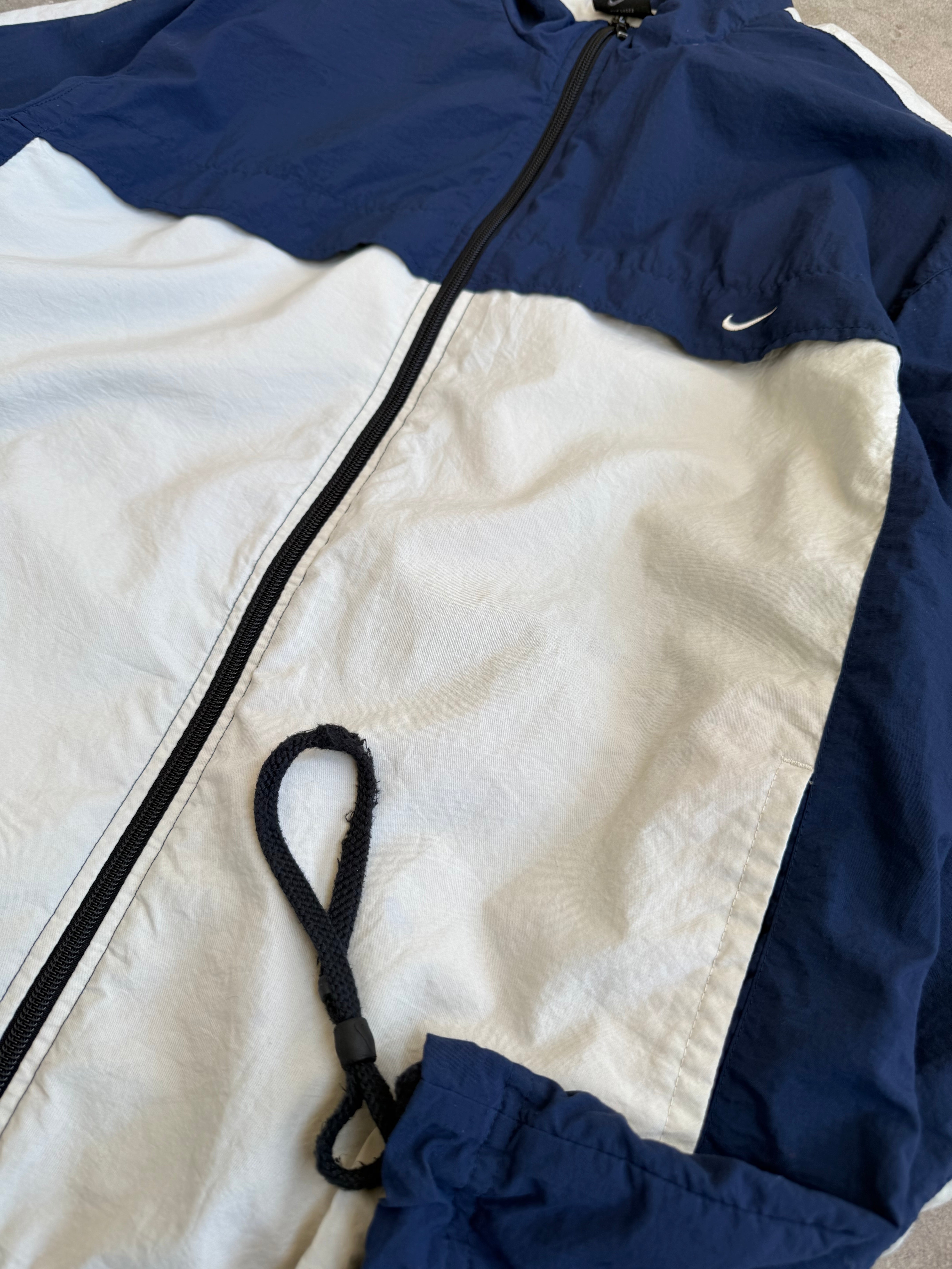 Navy + Beige Nike Spray Jacket - S