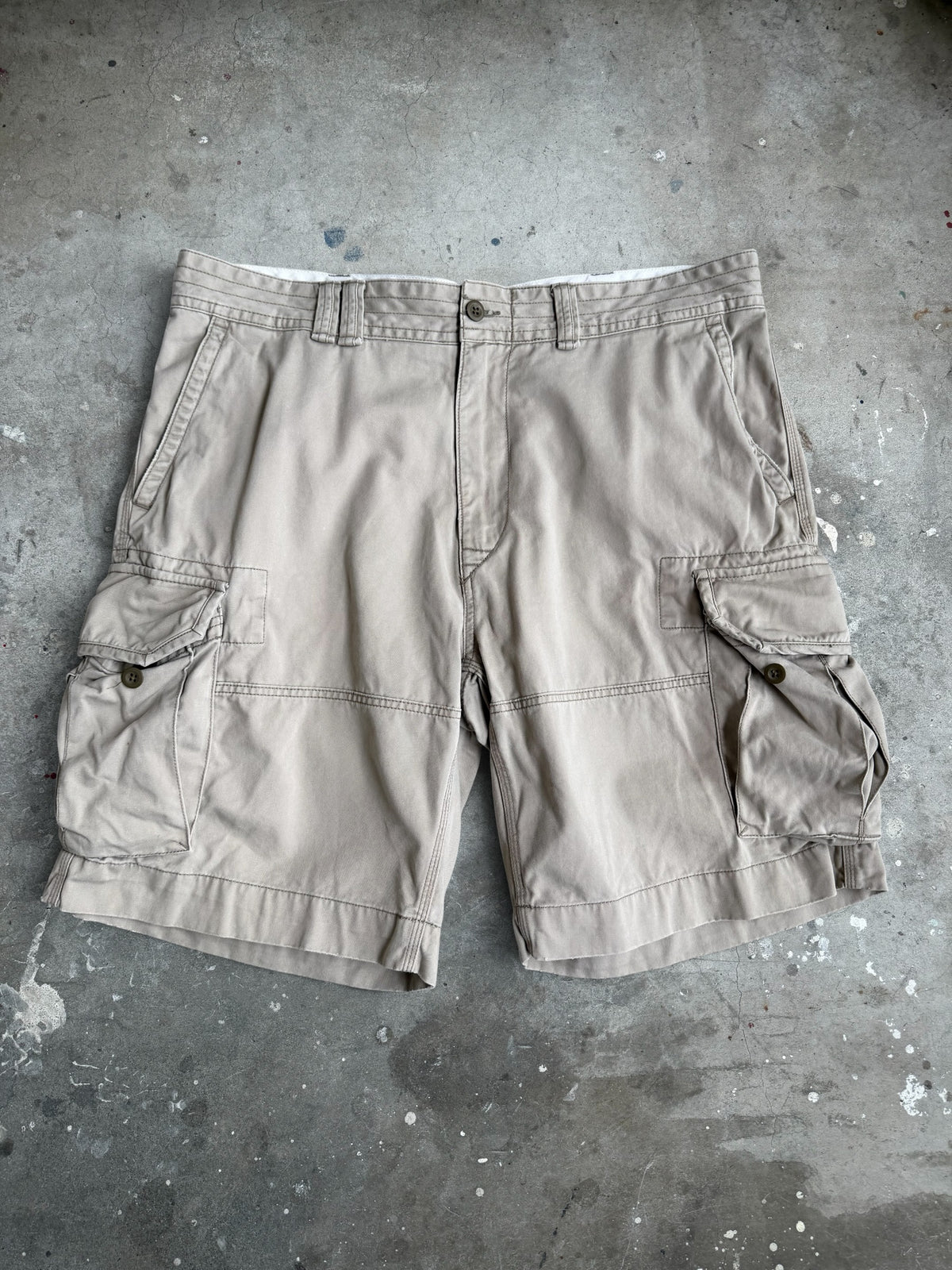 Beige Ralph Lauren Cargo Shorts - 38”