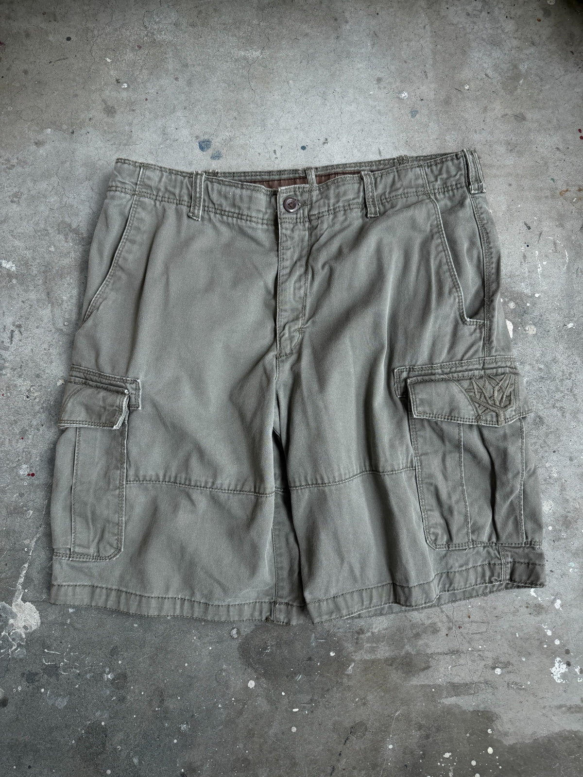 Green Timberland Cargo Shorts - 34”