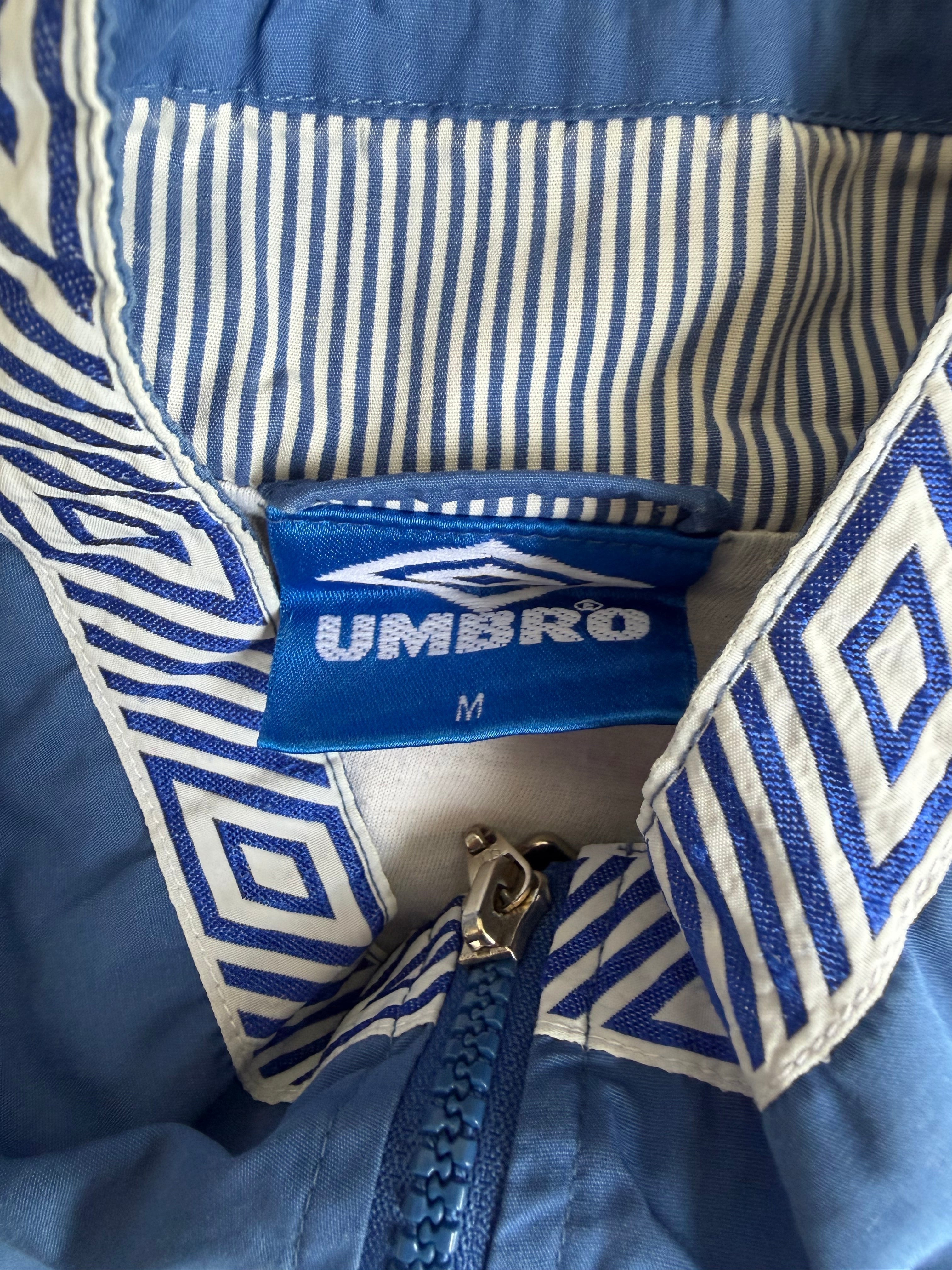 Blue & White Umbro Spray Jacket - M