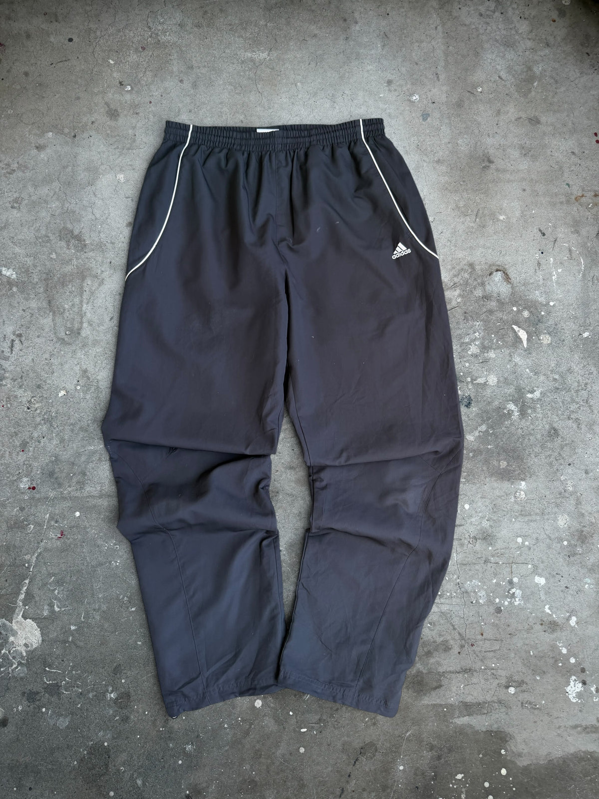 Black Adidas Trackpants - L