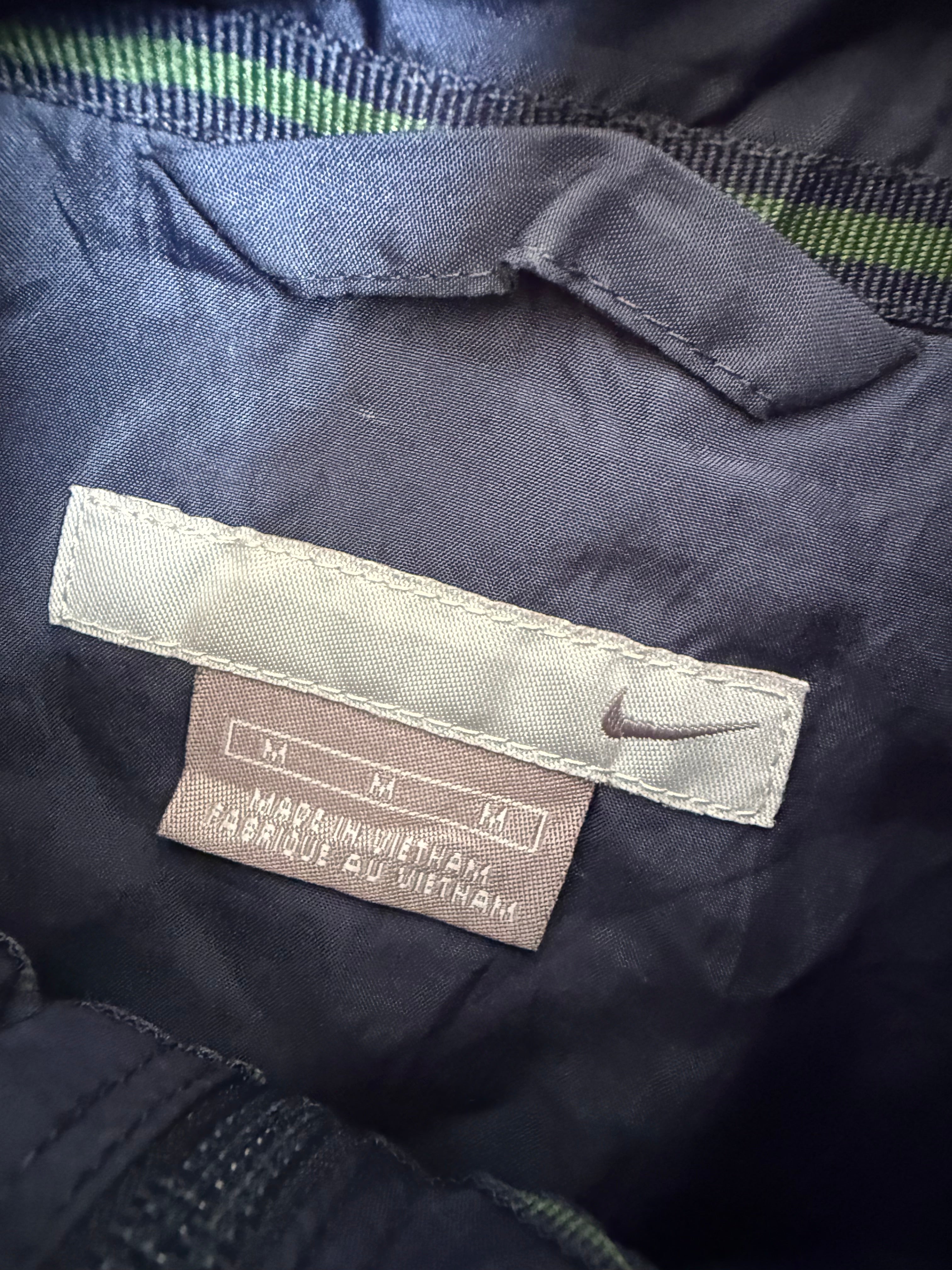 Navy And Green Spray Jacket - M