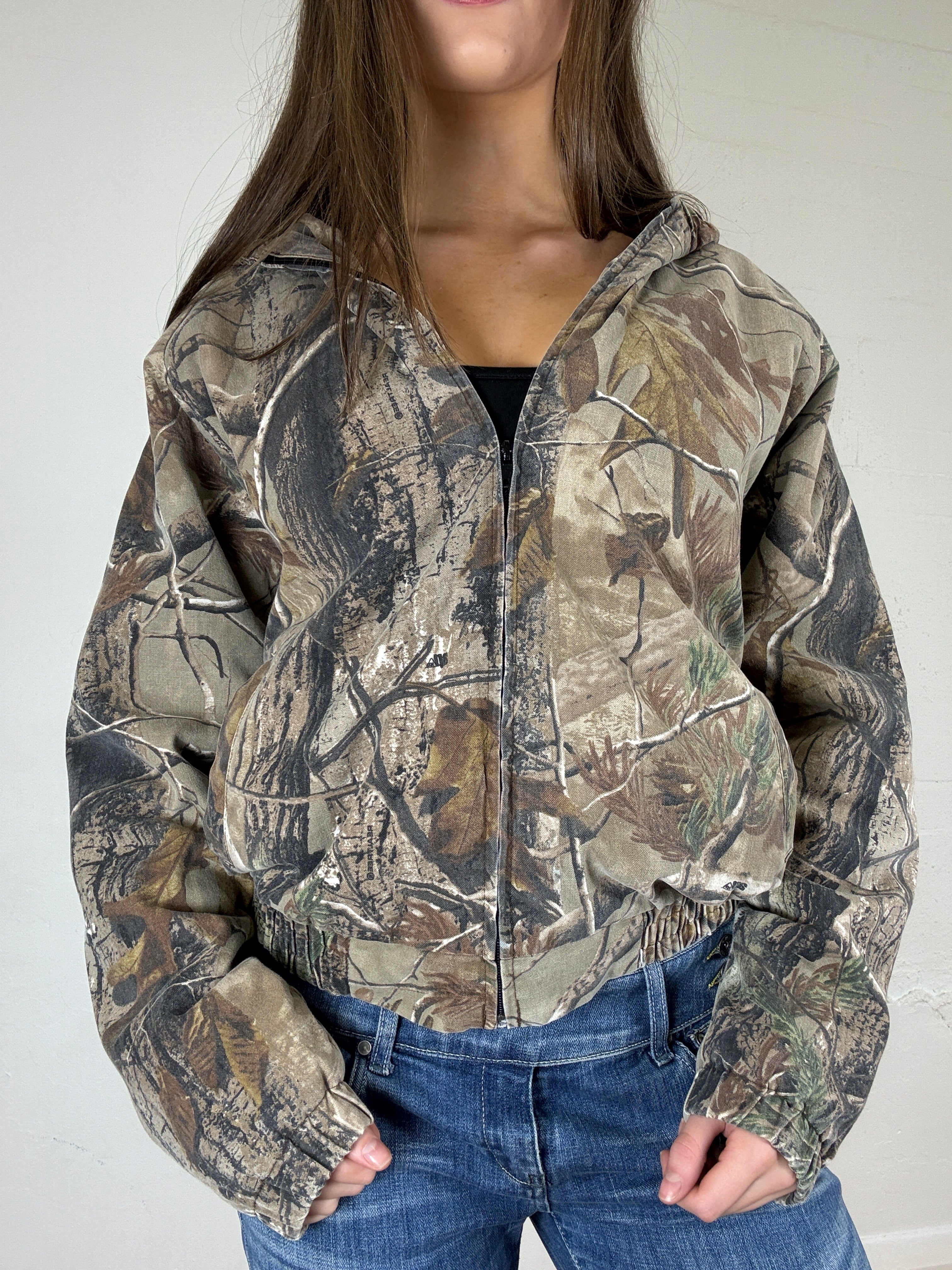 Real Tree Zip Up - L