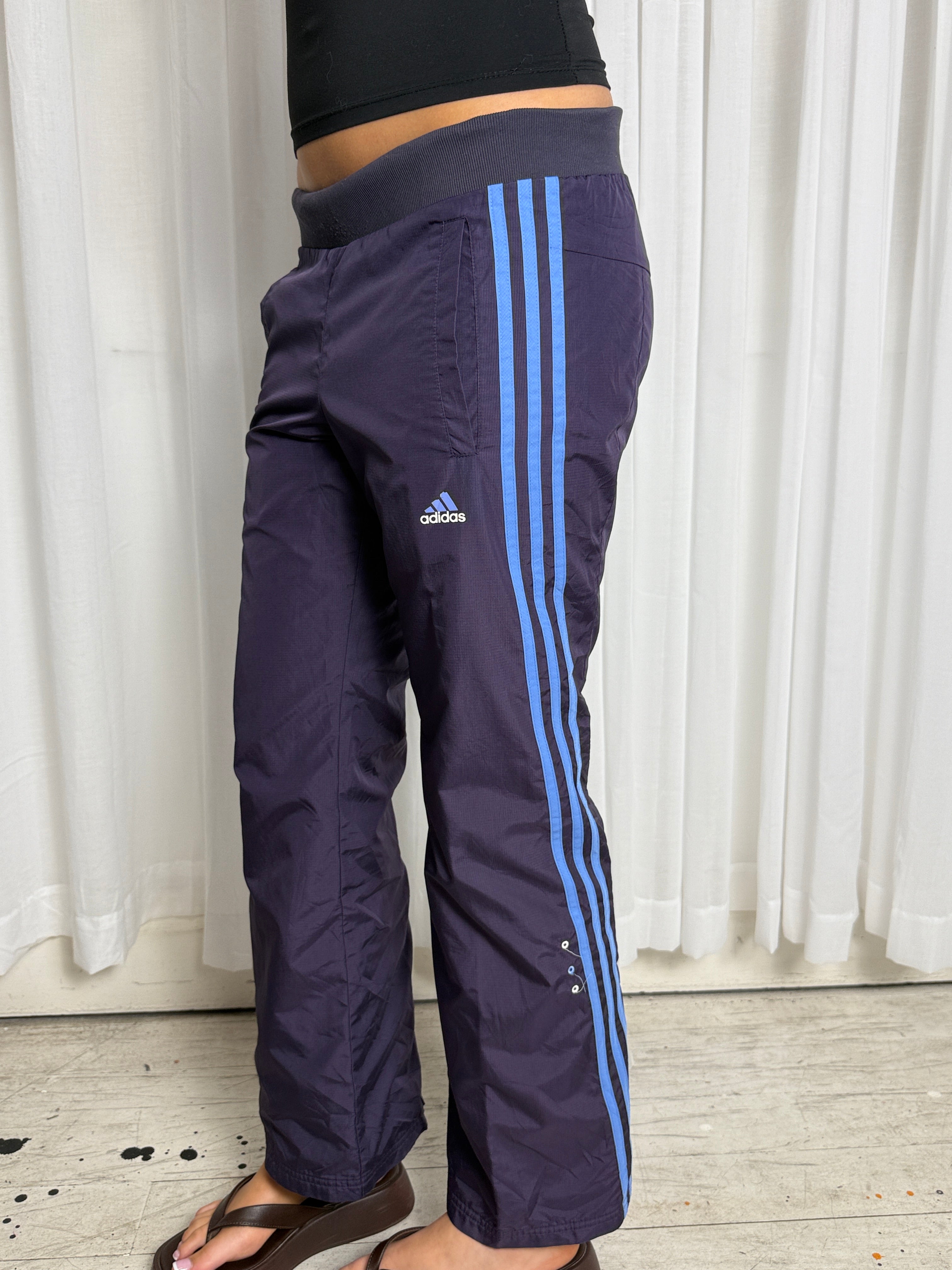 Purple Adidas Trackpants - S