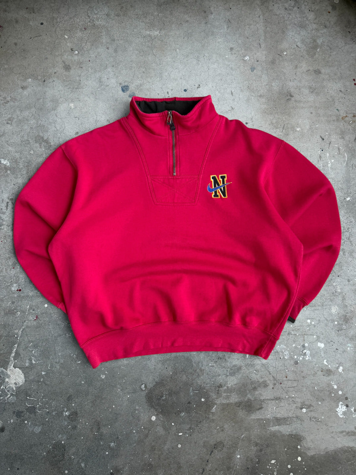 Red Nike Quarterzip - L