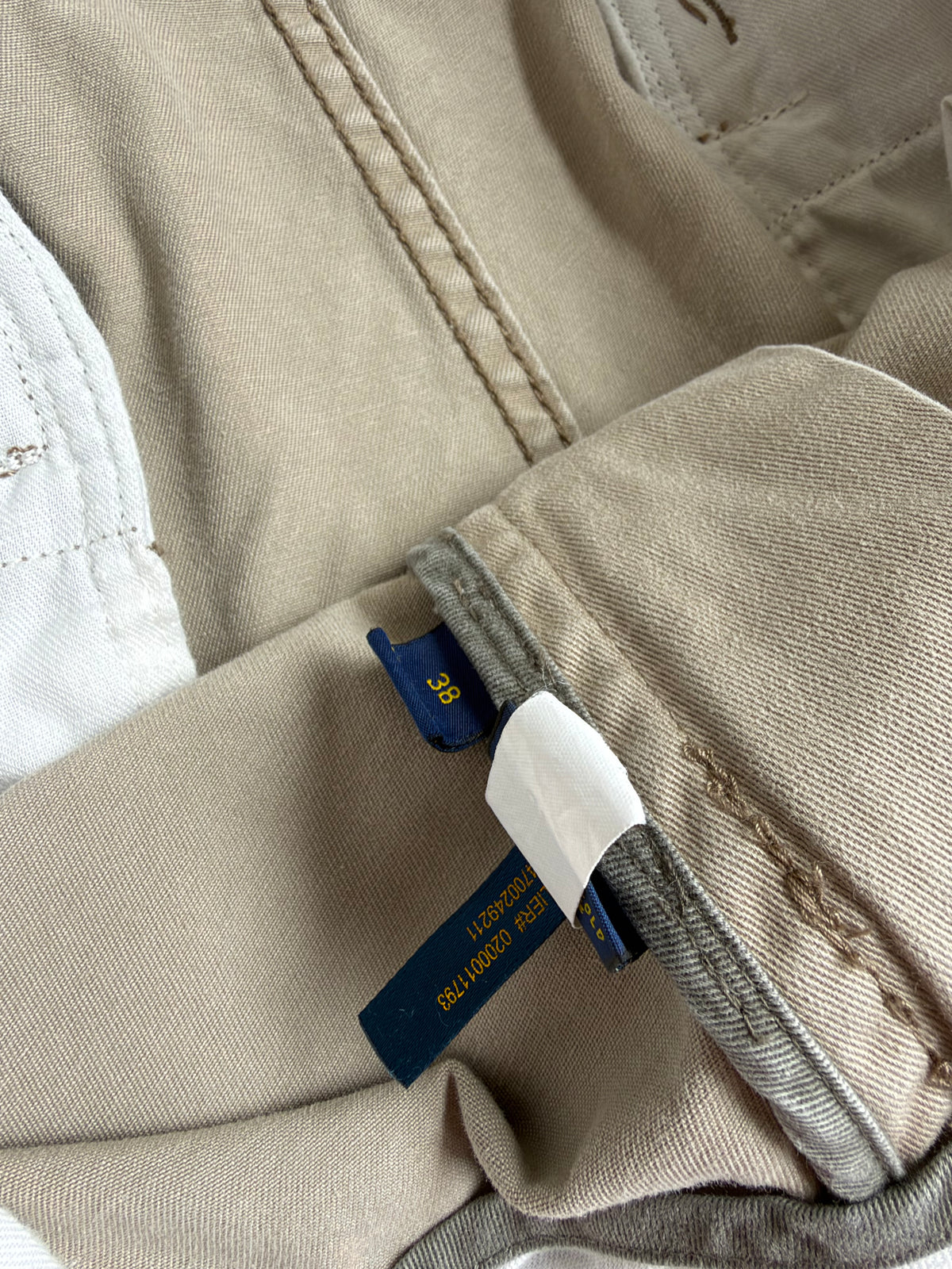 Beige Ralph Lauren Cargo Shorts - 38”