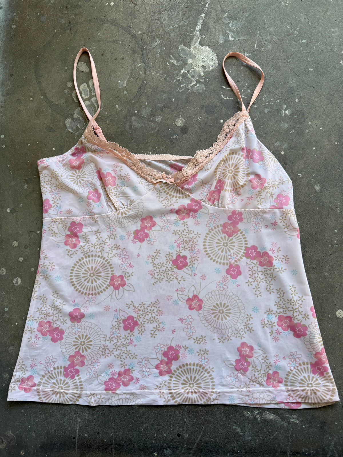 Pink Floral Cami