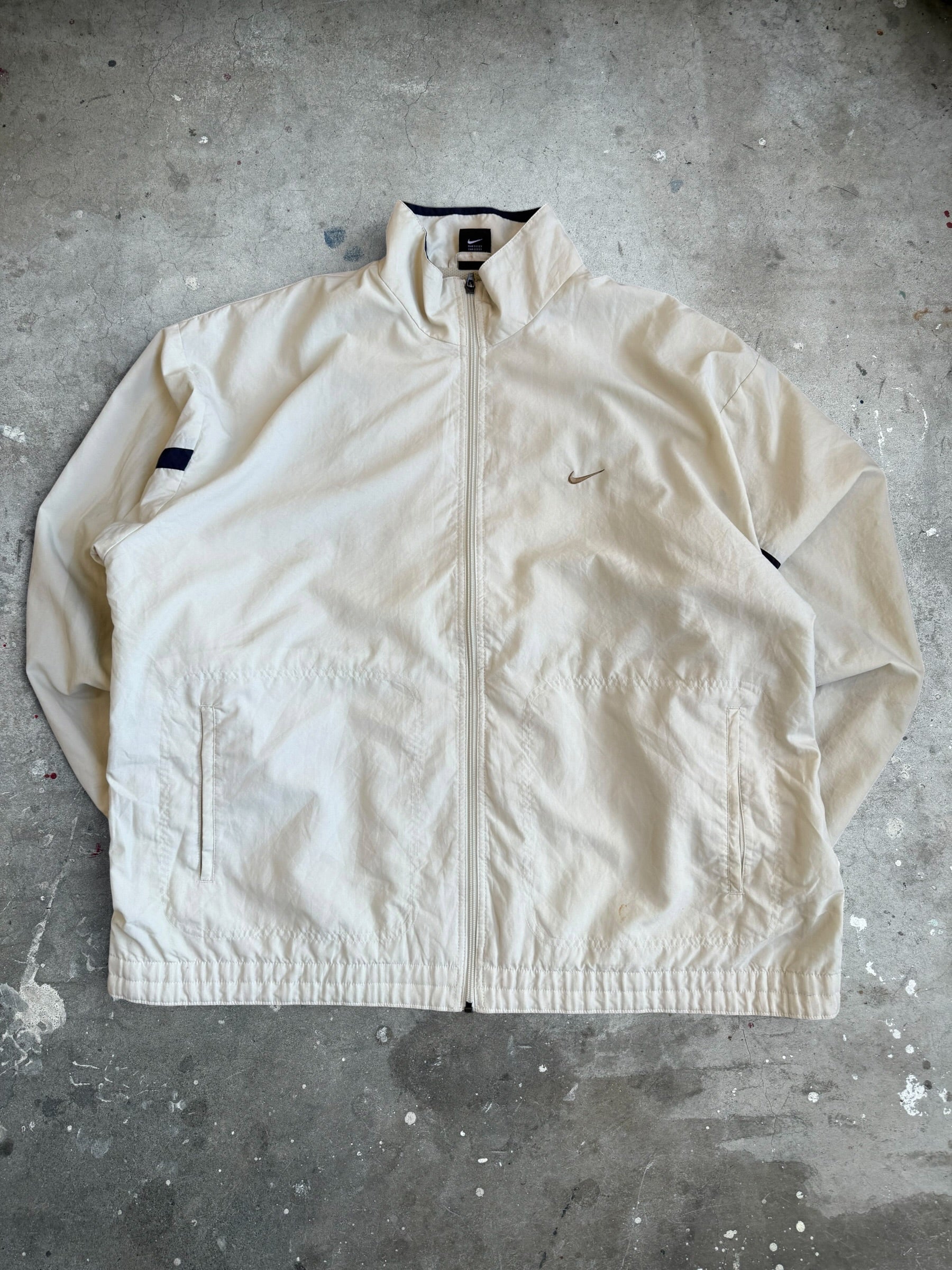 Cream Nike Spray Jacket - XL