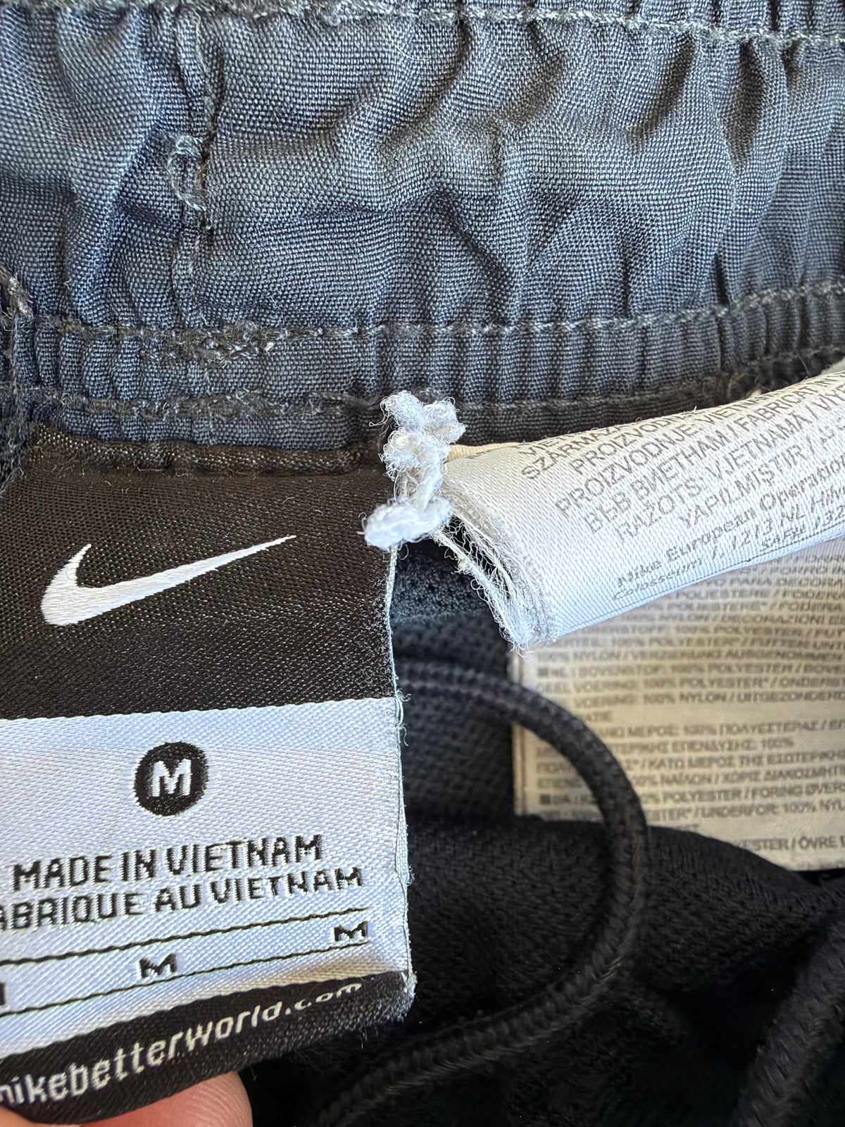 Navy Nike Trackpants - M