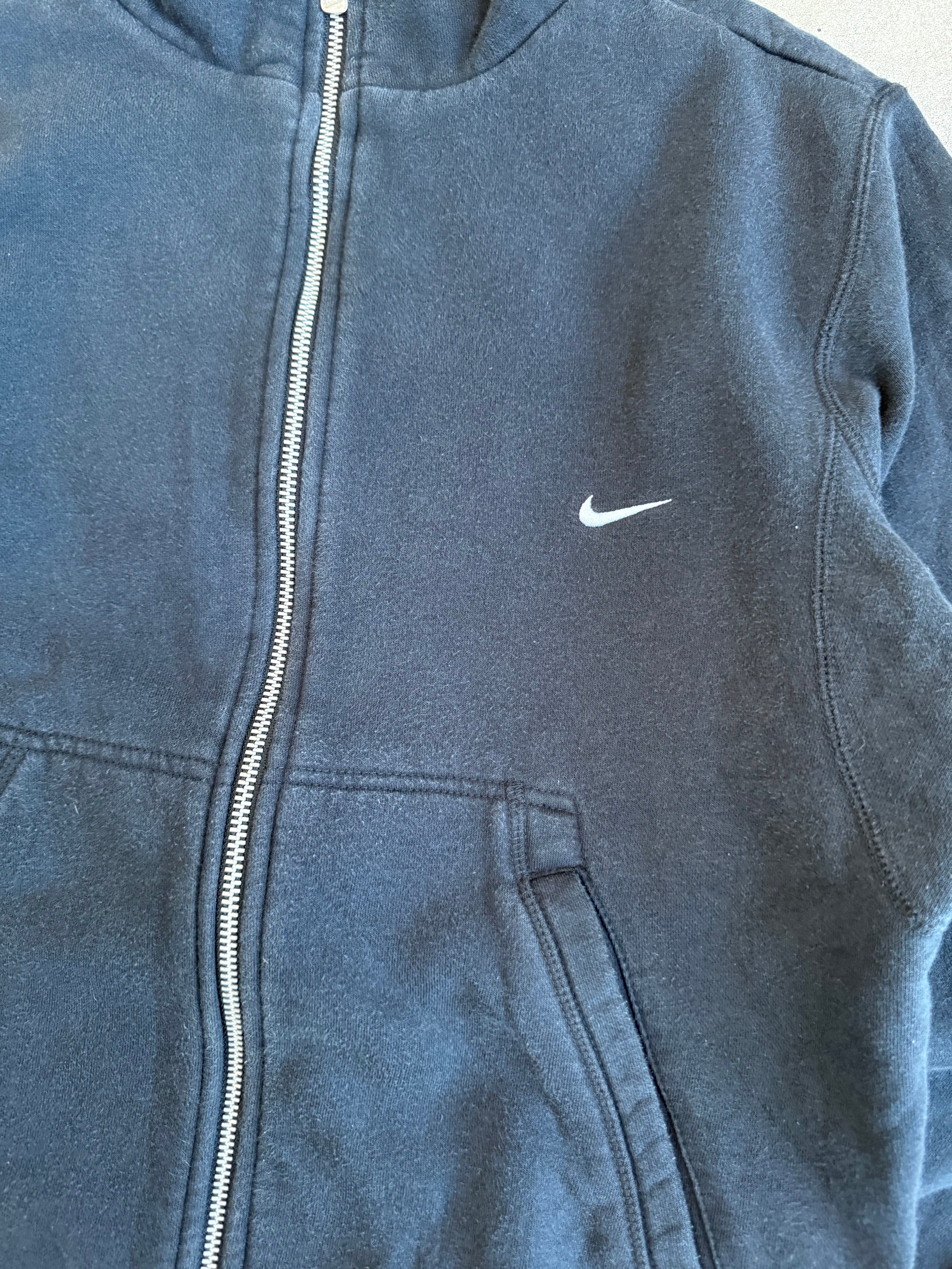 Black Nike Zip Up Jumper - M