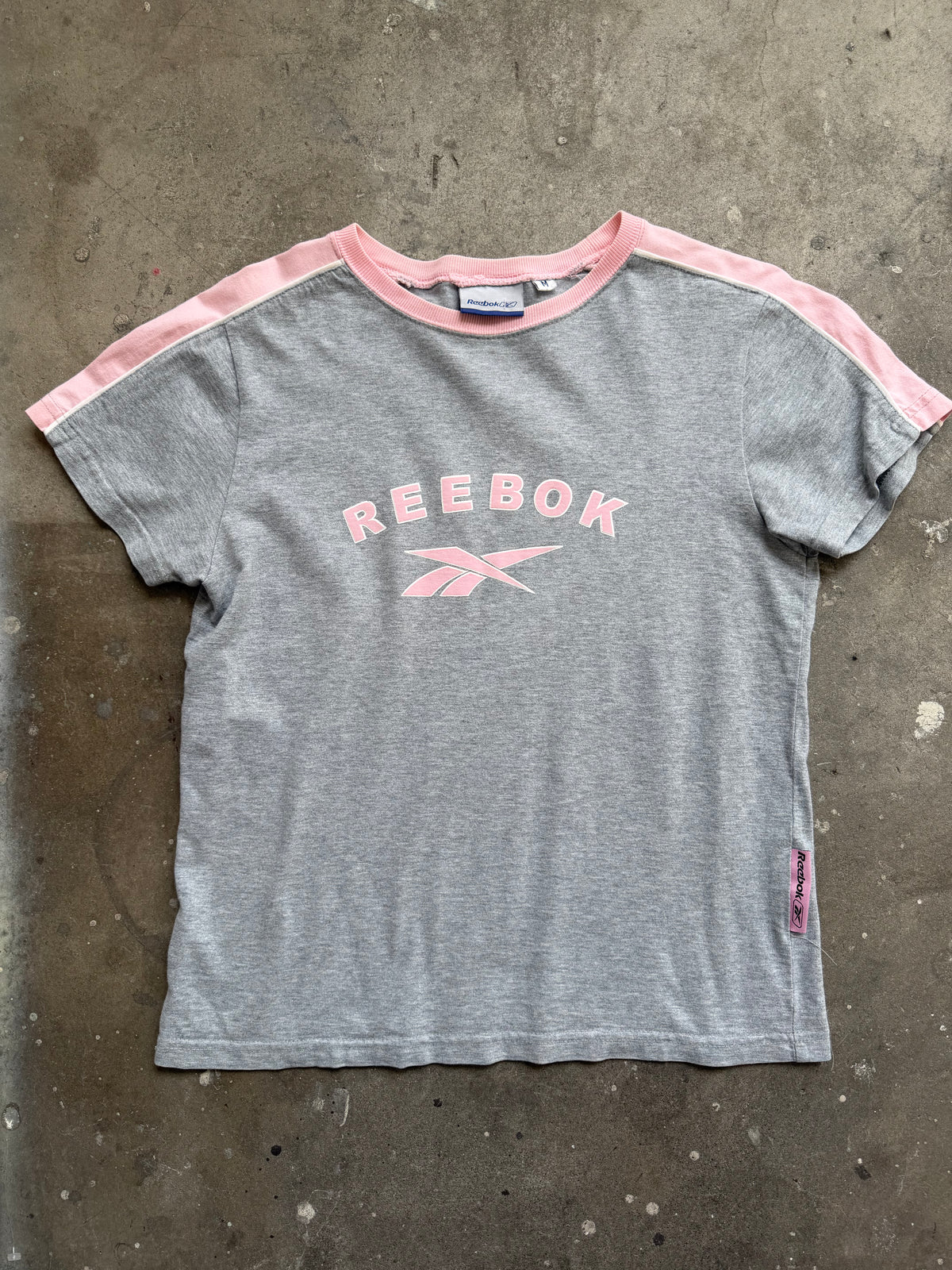 Grey & Pink Reebok Tee