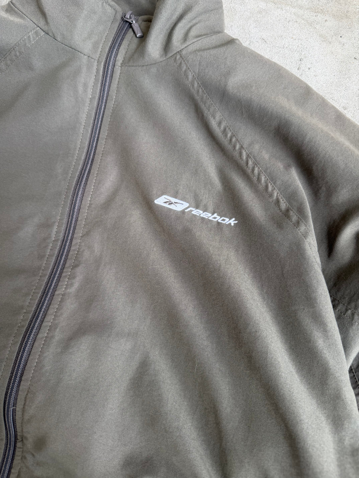 Chocolate Reebok Spray Jacket - M