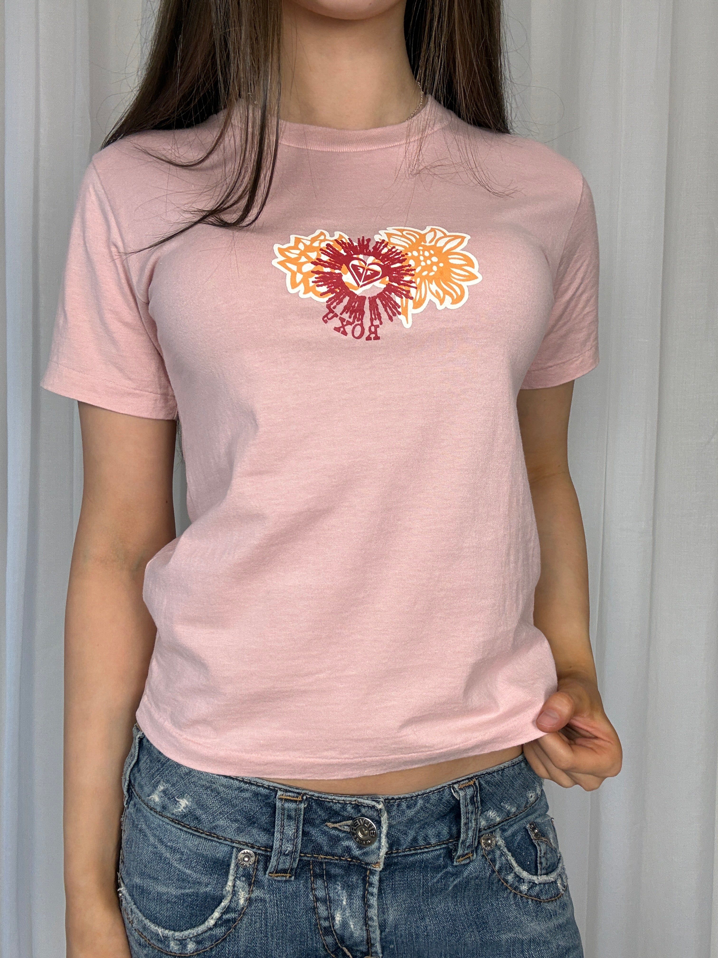 Pink Roxy Tee - S