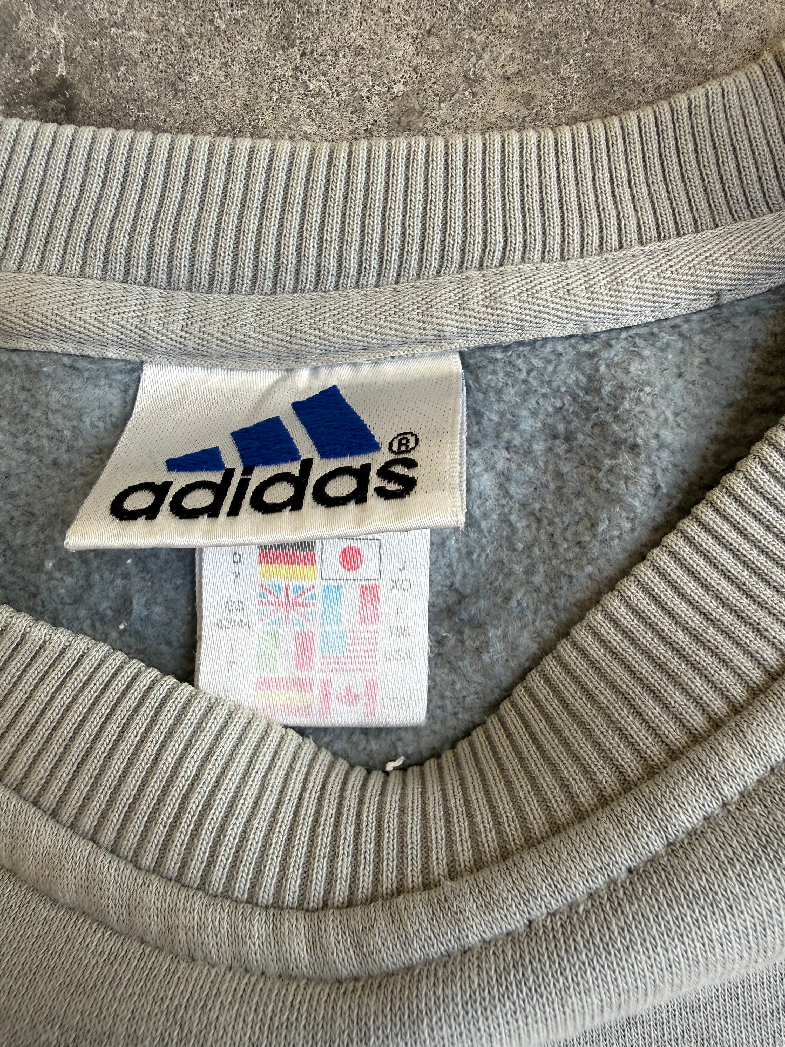 Green Adidas Spellout Jumper - L