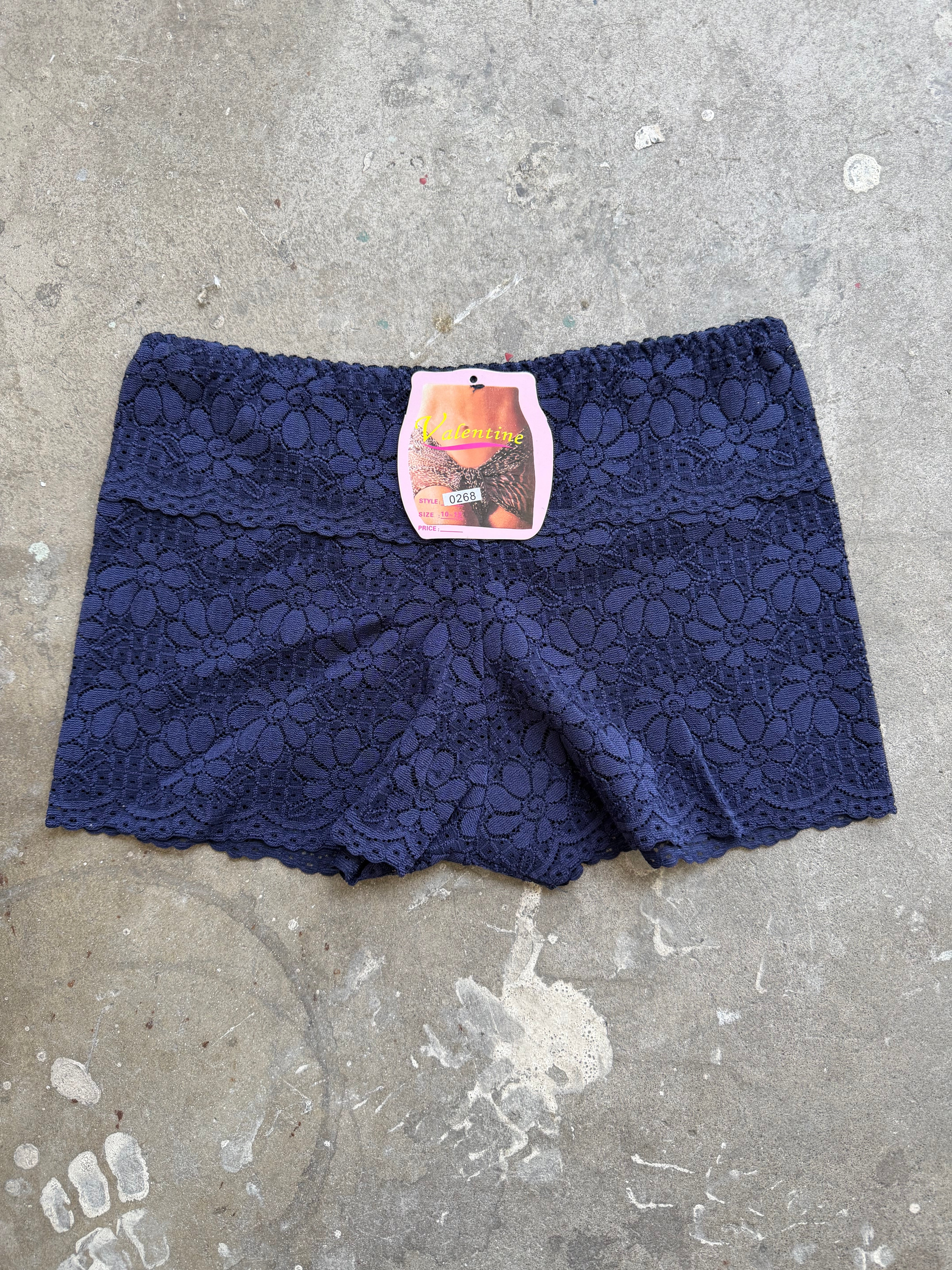 Micro Lace Shorts - Navy