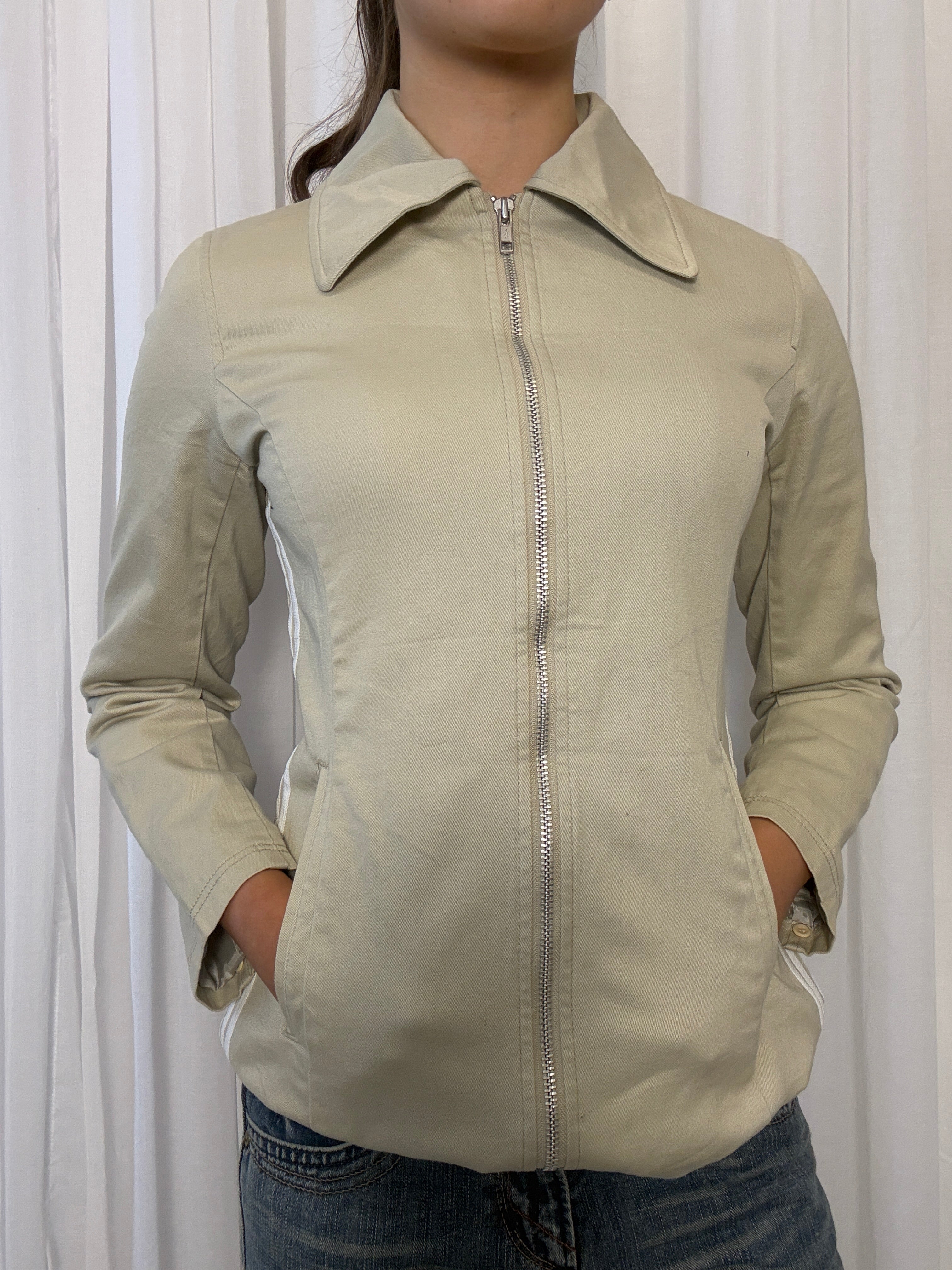 Adidas Cotton Collared Jacket - S
