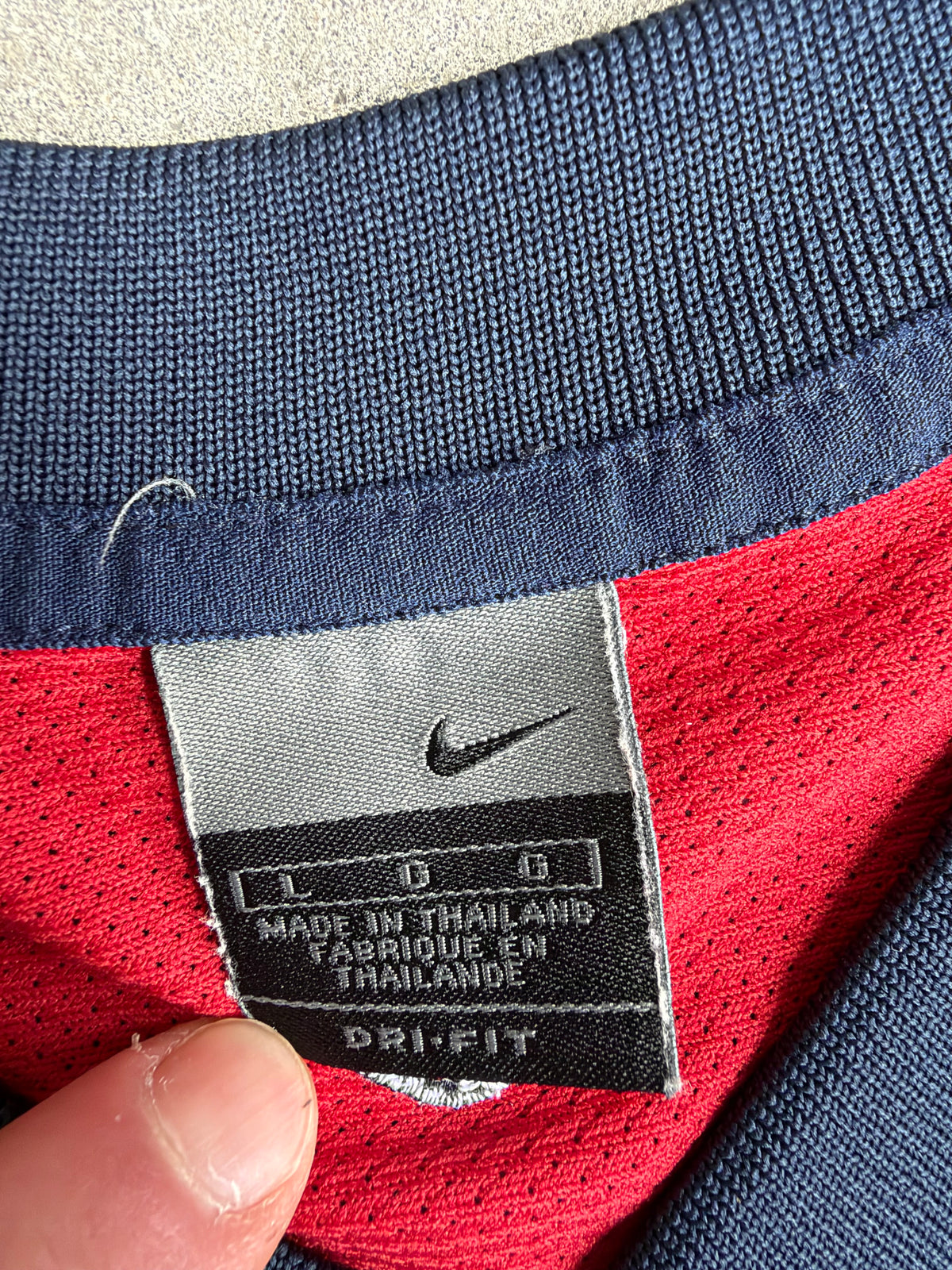 Navy + Red Nike Singlet - L