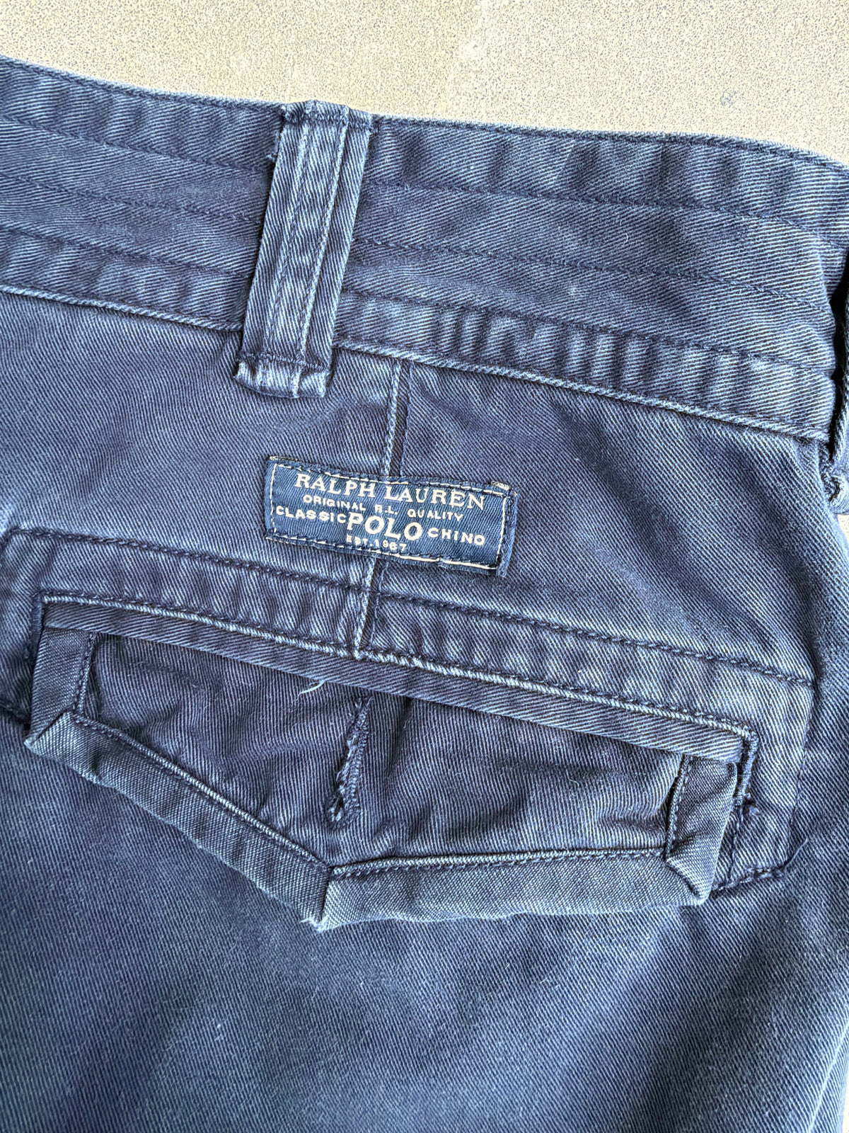 Navy Ralph Lauren Cargo Shorts - 36”