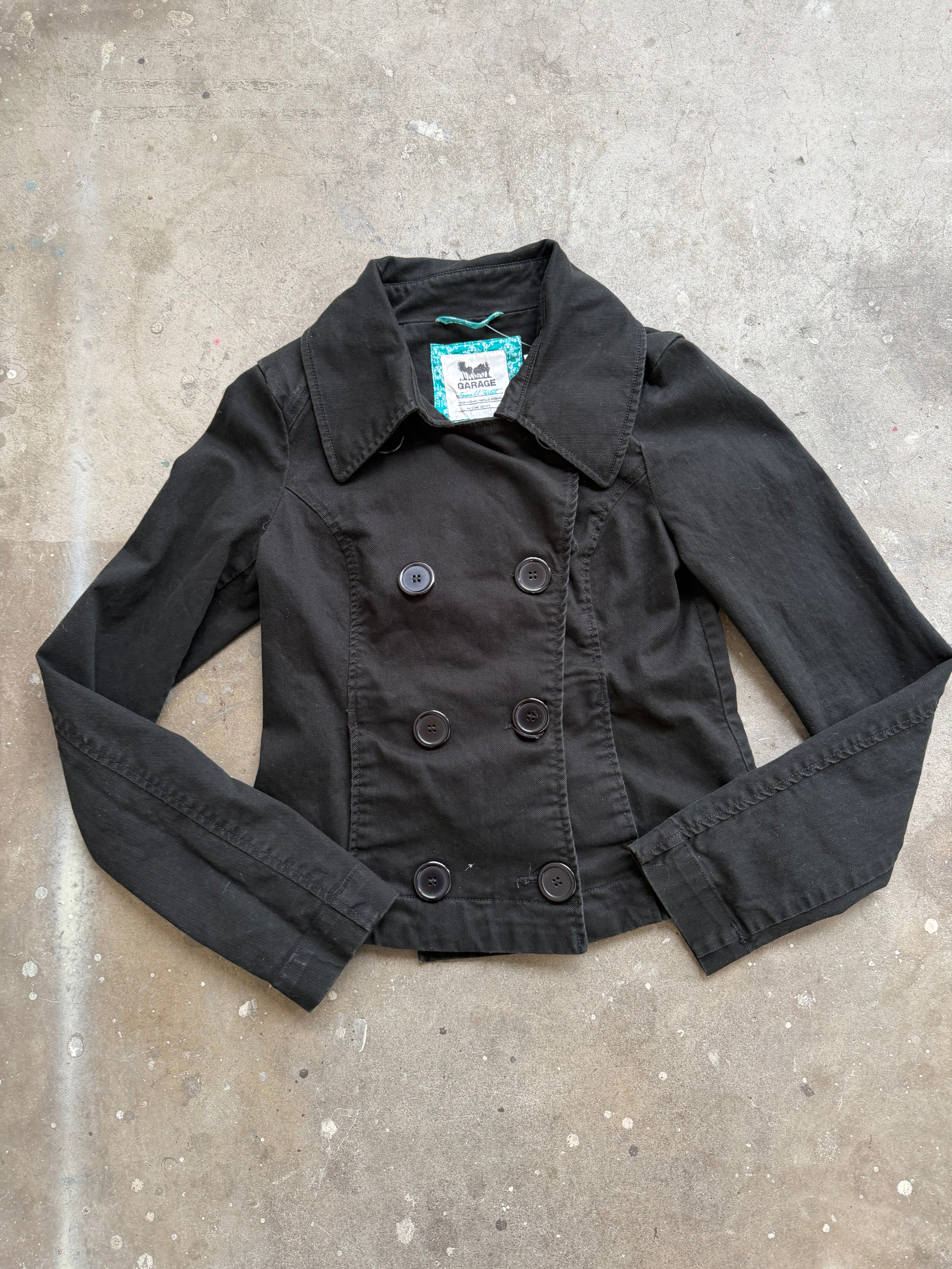Black Garage Button Jacket - S