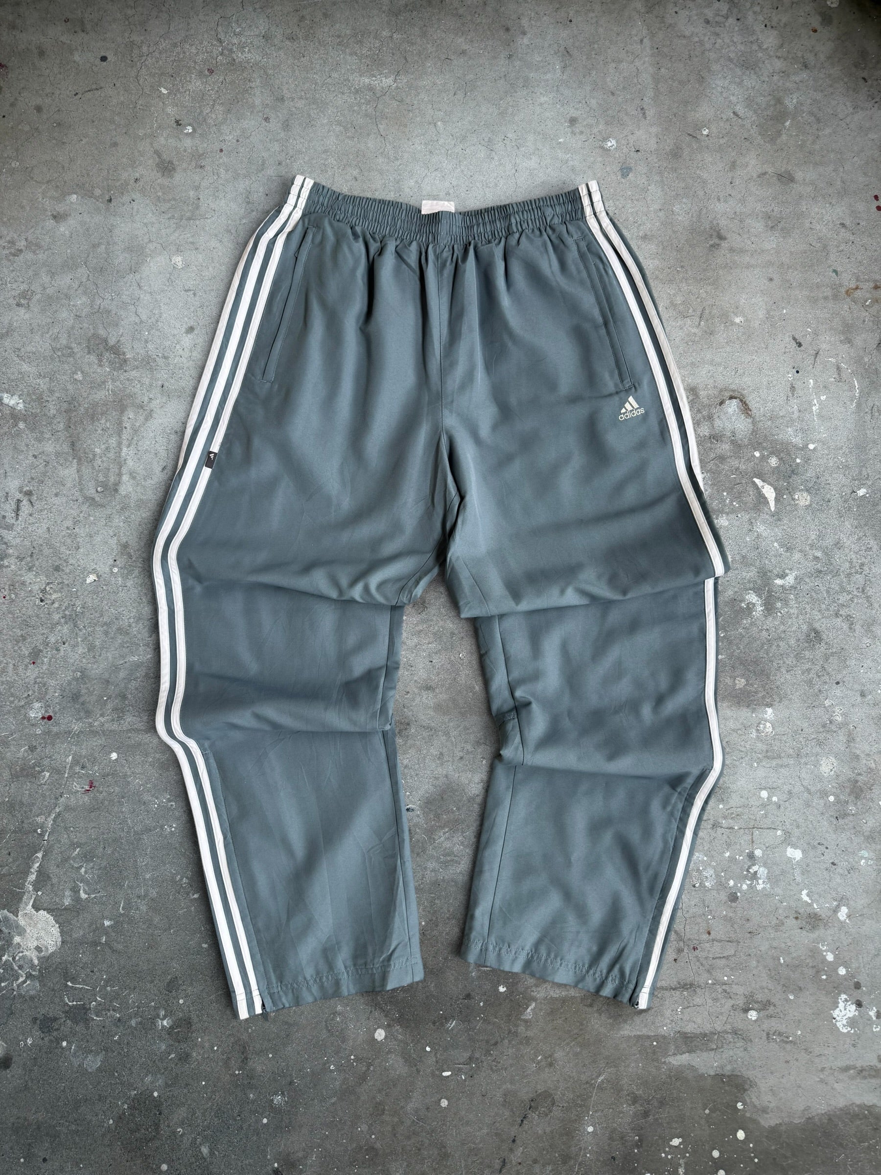 Baby Blue Adidas Trackpants - L