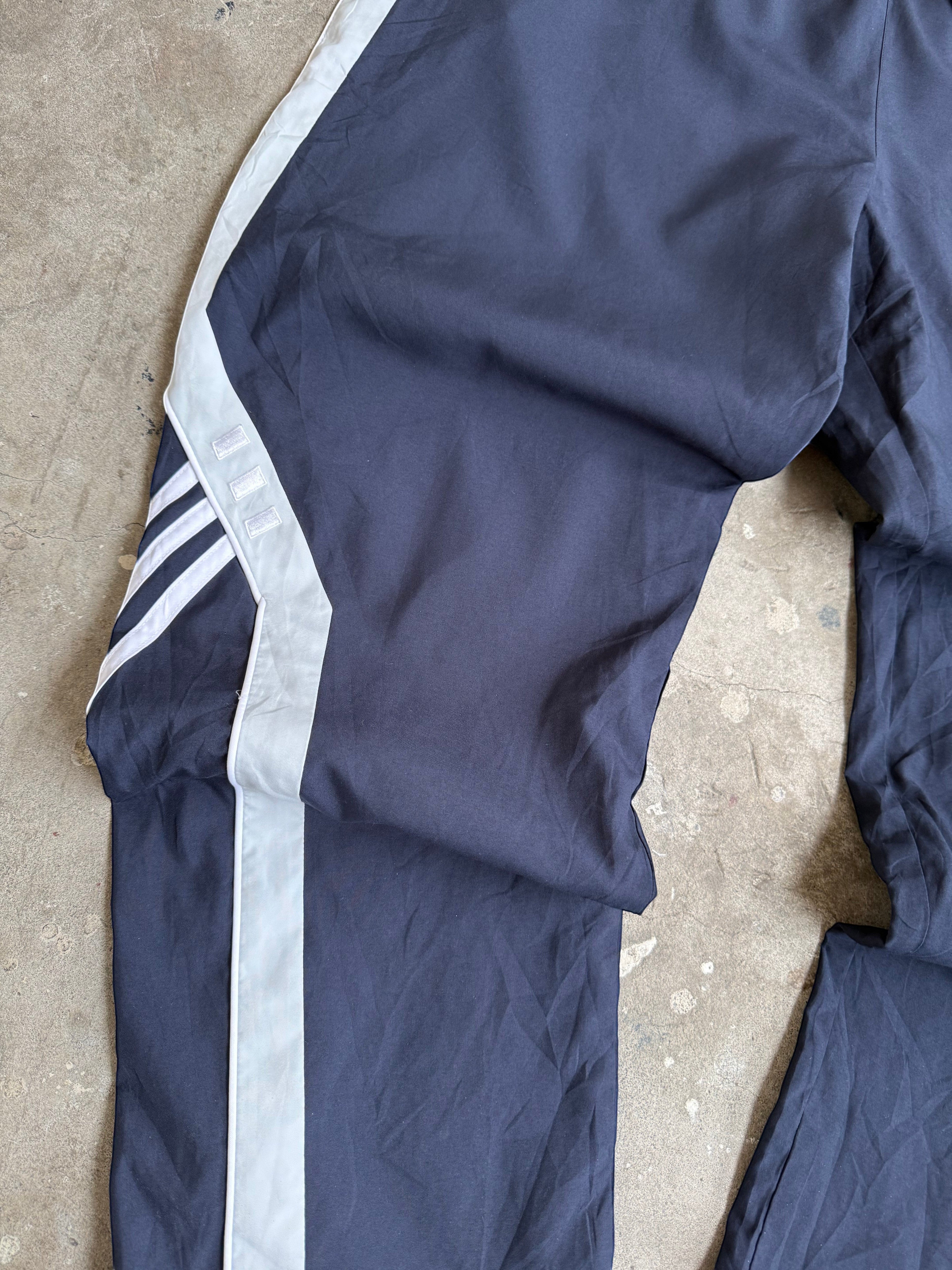 Navy Adidas Trackpants - L