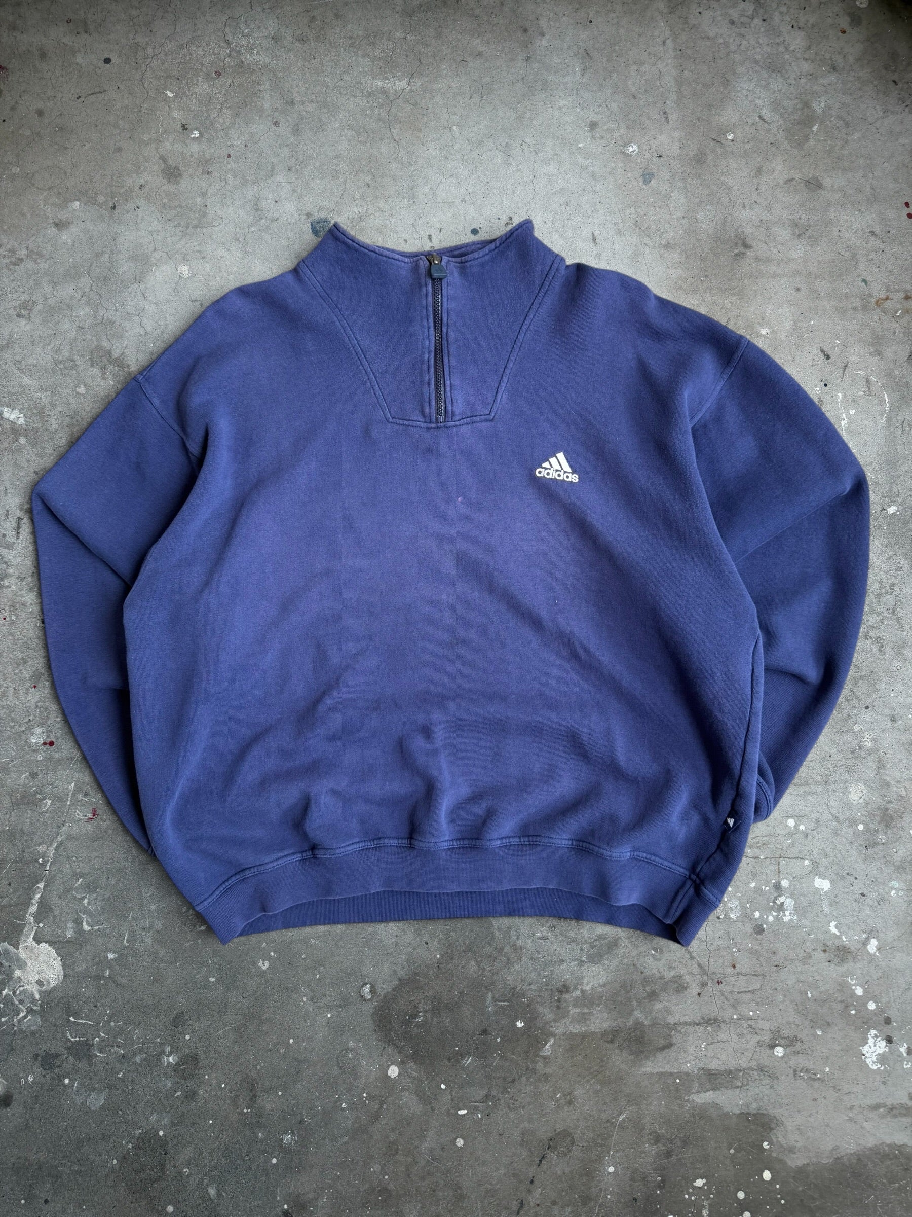 Adidas Quarter Zip Jumper - L