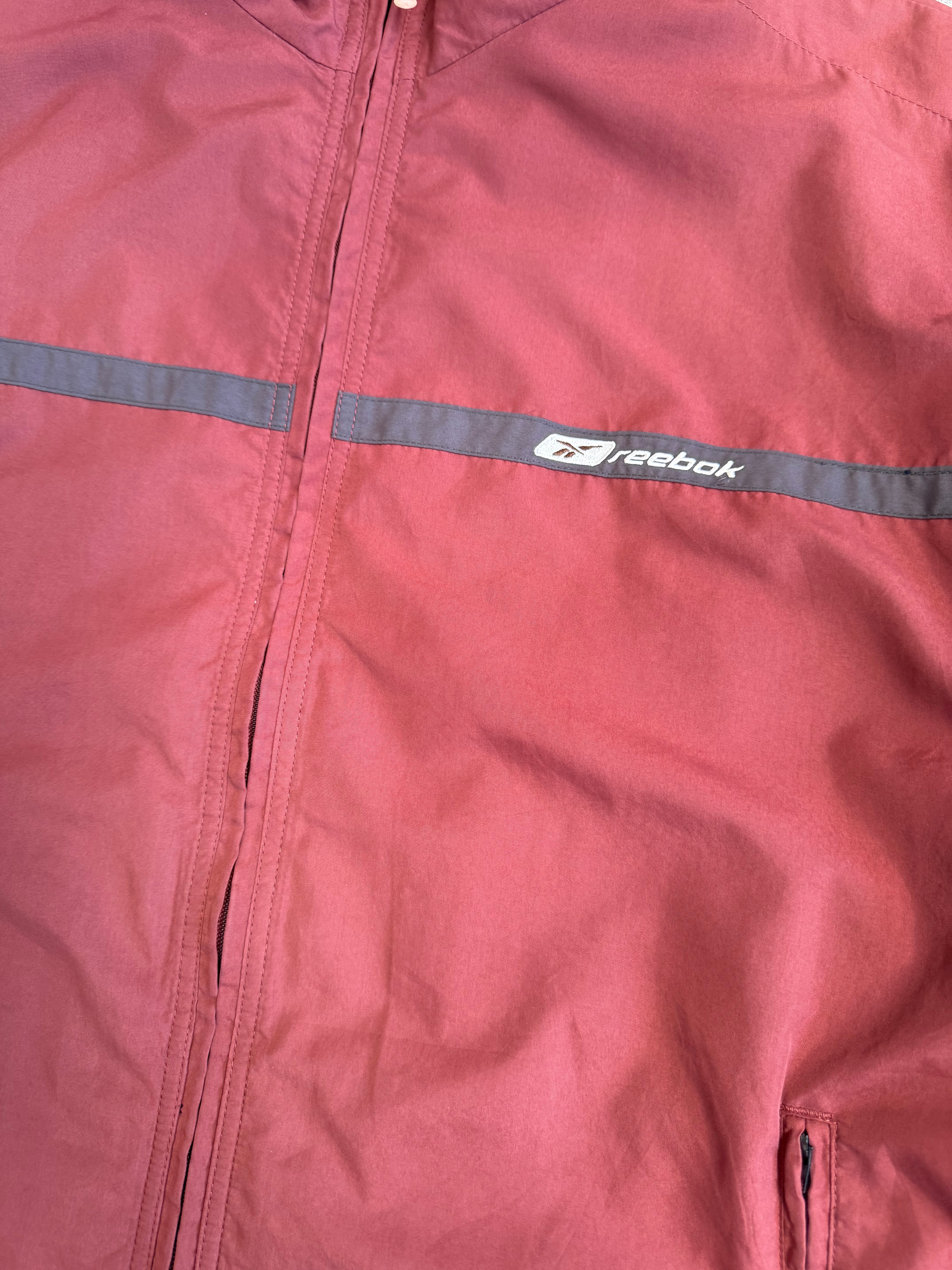Maroon Reebok Spray Jacket - L