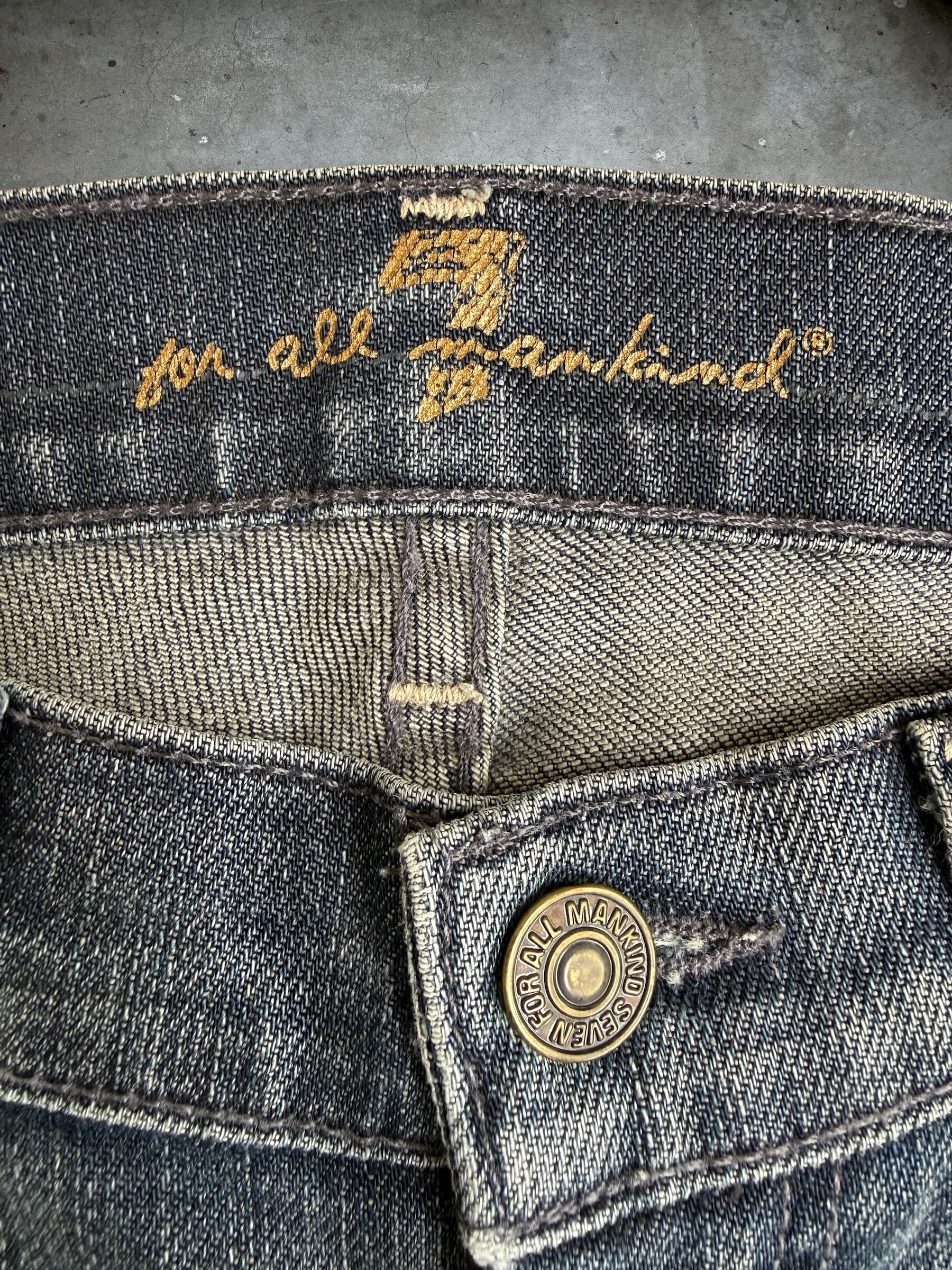 7 For All Mankind Low Rise Jeans