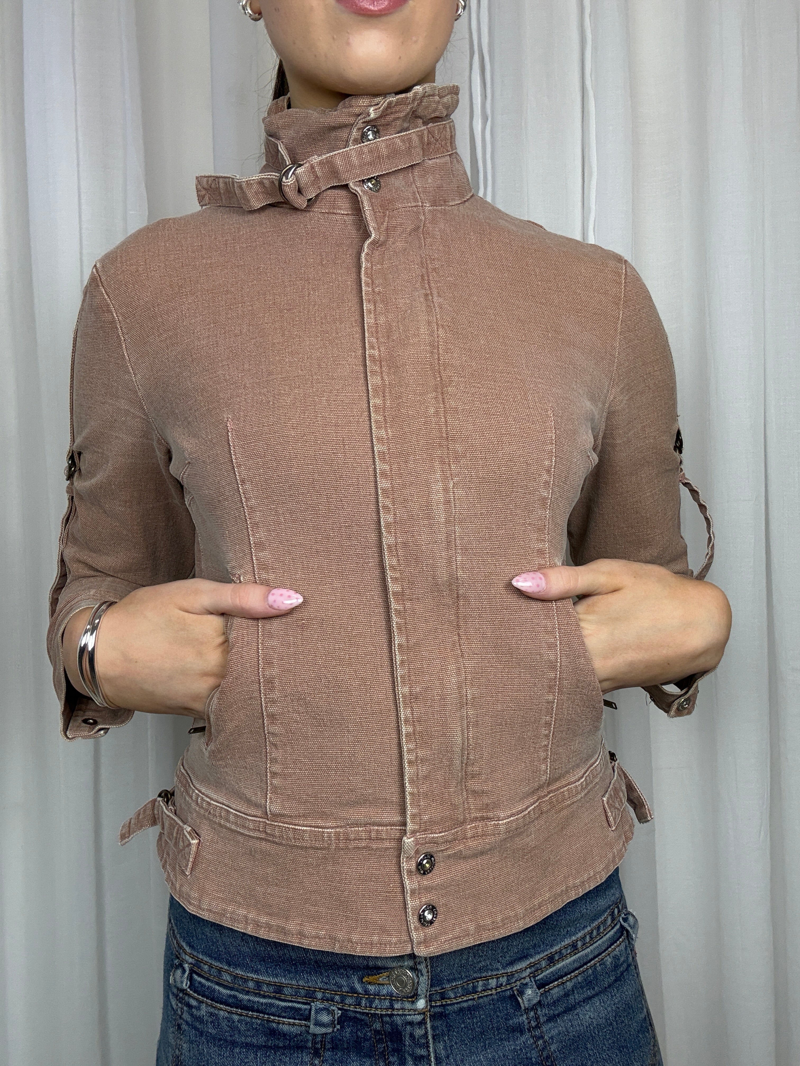 Pink “CYM” Buckle Jacket - XS