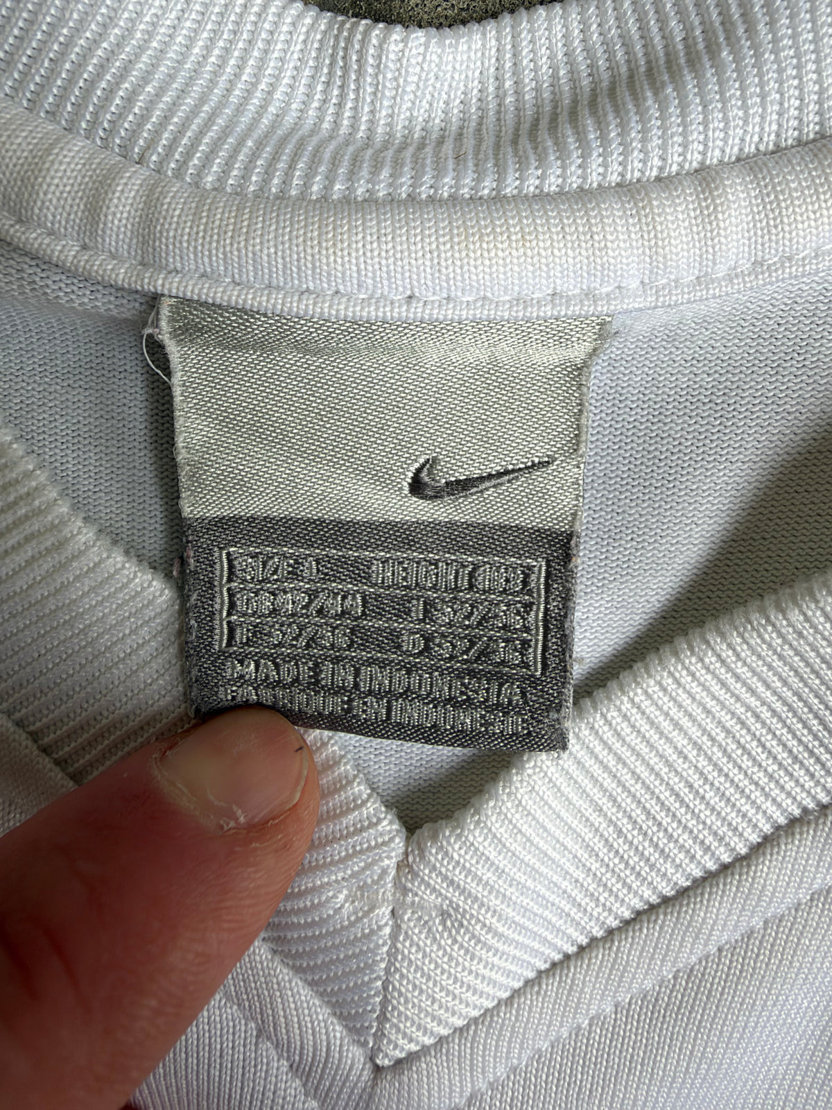 White + Blue Nike Jersey - L