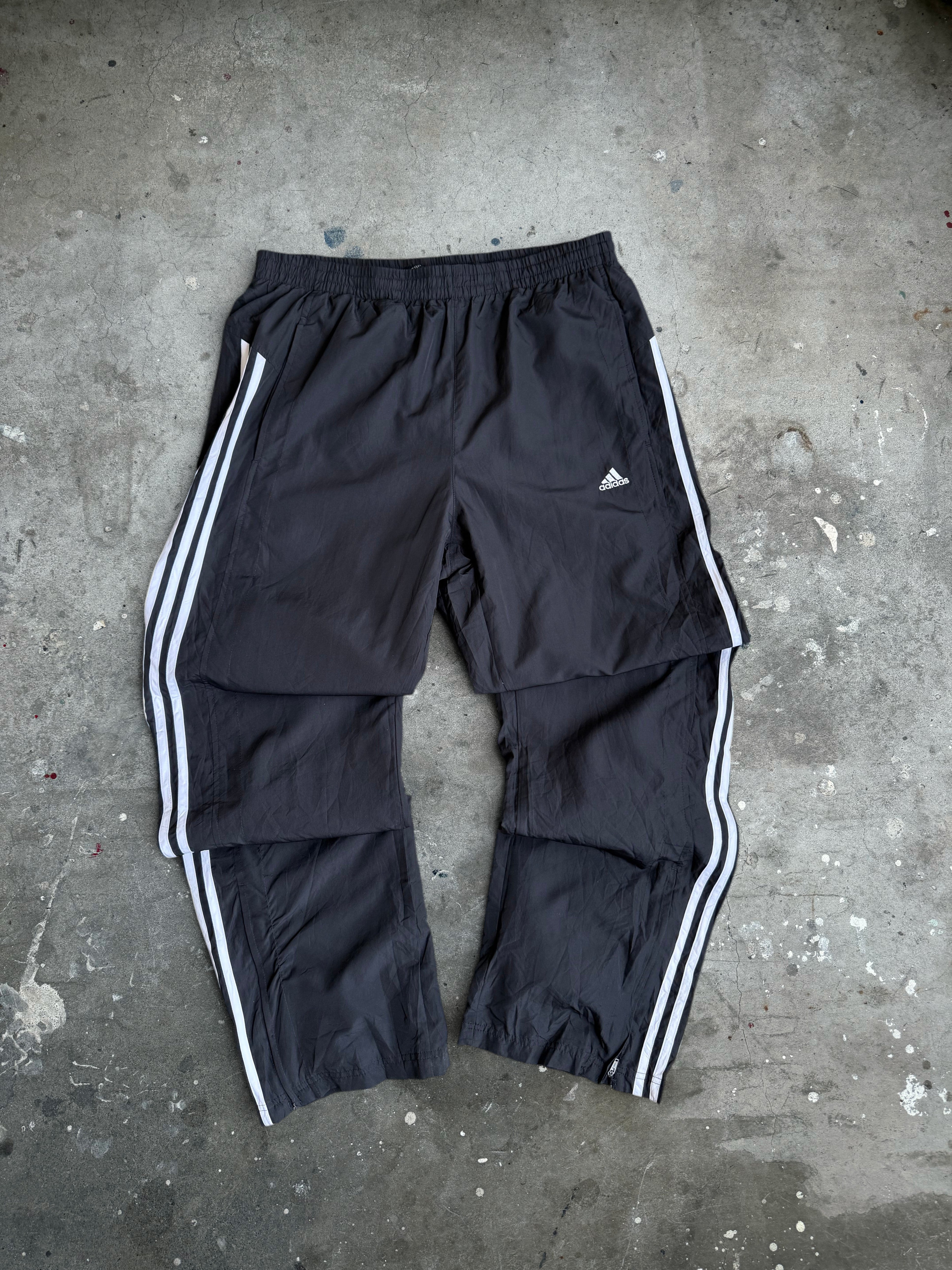 Charcoal Adidas Trackpants - L
